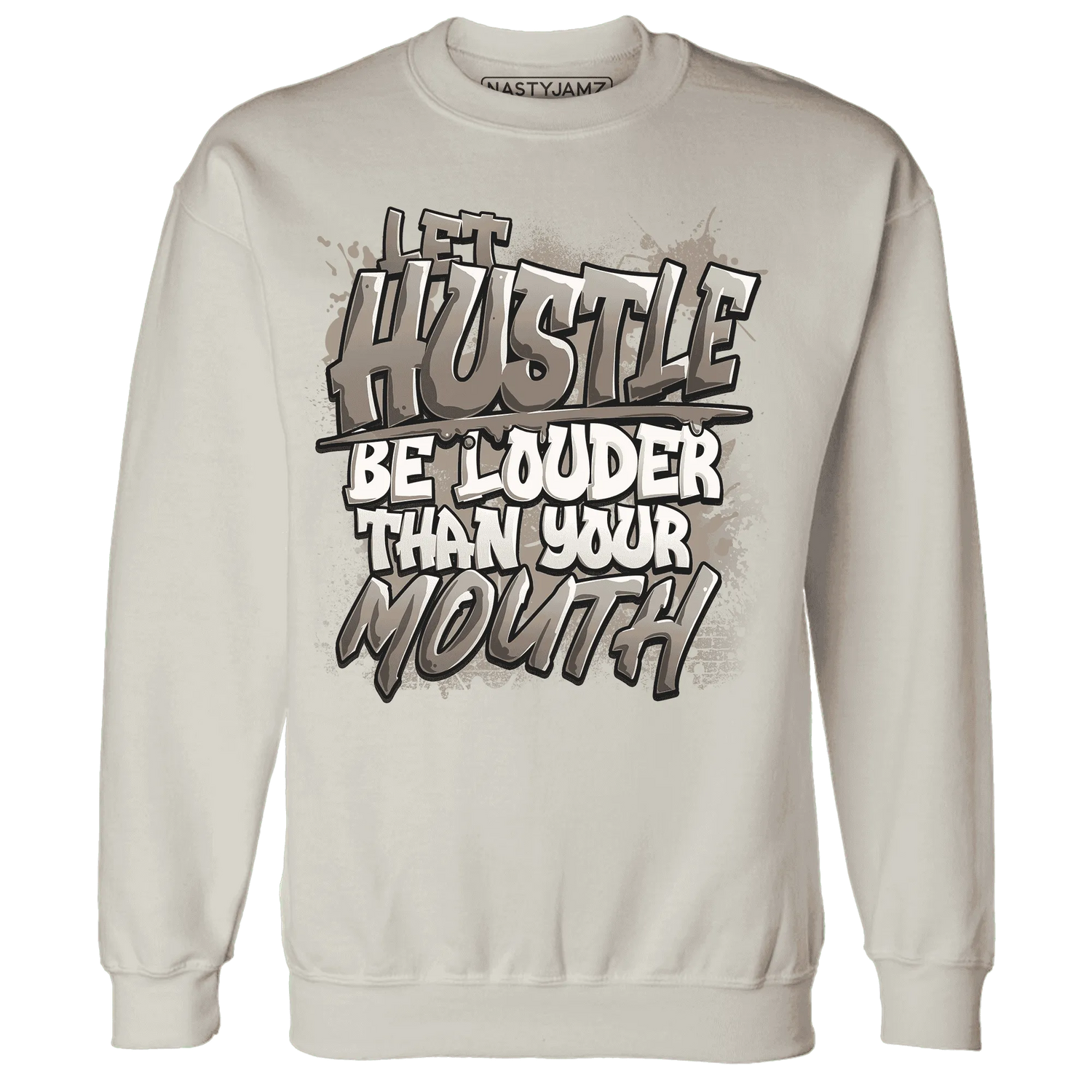 NastyJamz-Low-Mocha-1s-Sweatshirt-Match-Hustle-Louder