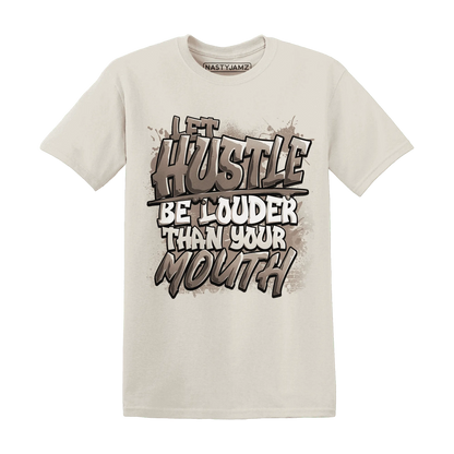 NastyJamz-Low-Mocha-1s-T-Shirt-Match-Hustle-Louder