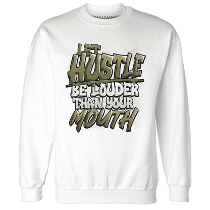 NastyJamz-Medium-Olive-1s-Sweatshirt-Match-Hustle-Louder