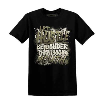 NastyJamz-Medium-Olive-1s-T-Shirt-Match-Hustle-Louder