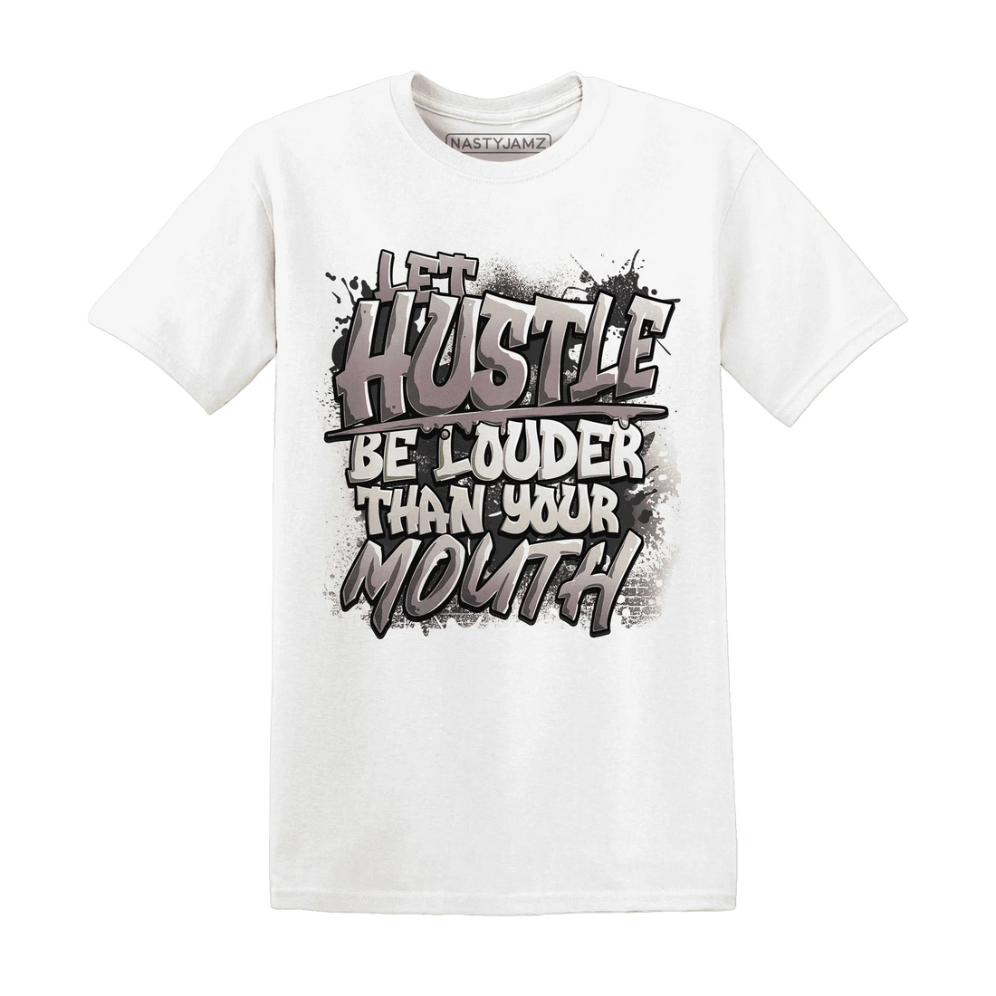 NastyJamz-Black-Violet-Ore-3s-T-Shirt-Match-Hustle-Louder