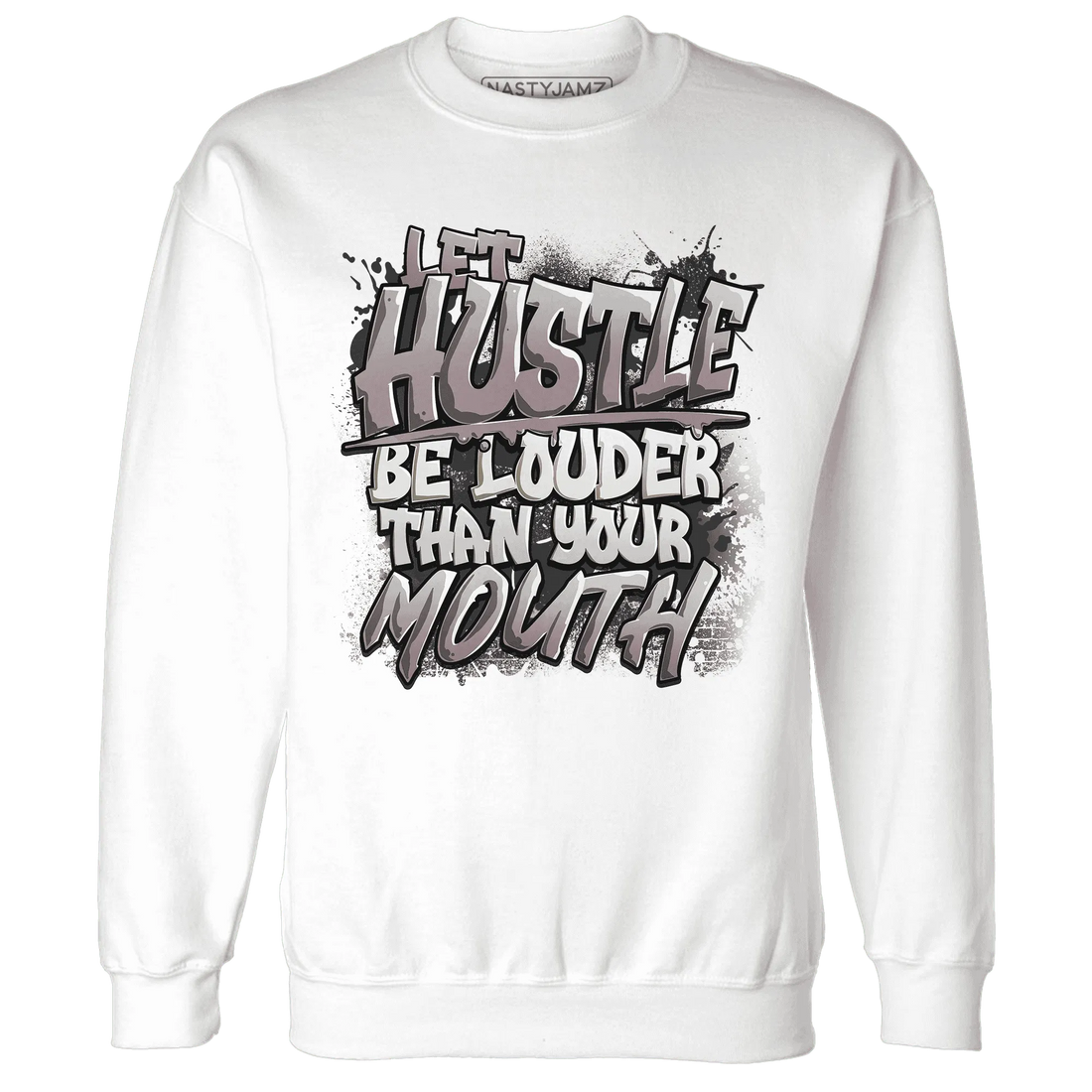 NastyJamz-Black-Violet-Ore-3s-Sweatshirt-Match-Hustle-Louder