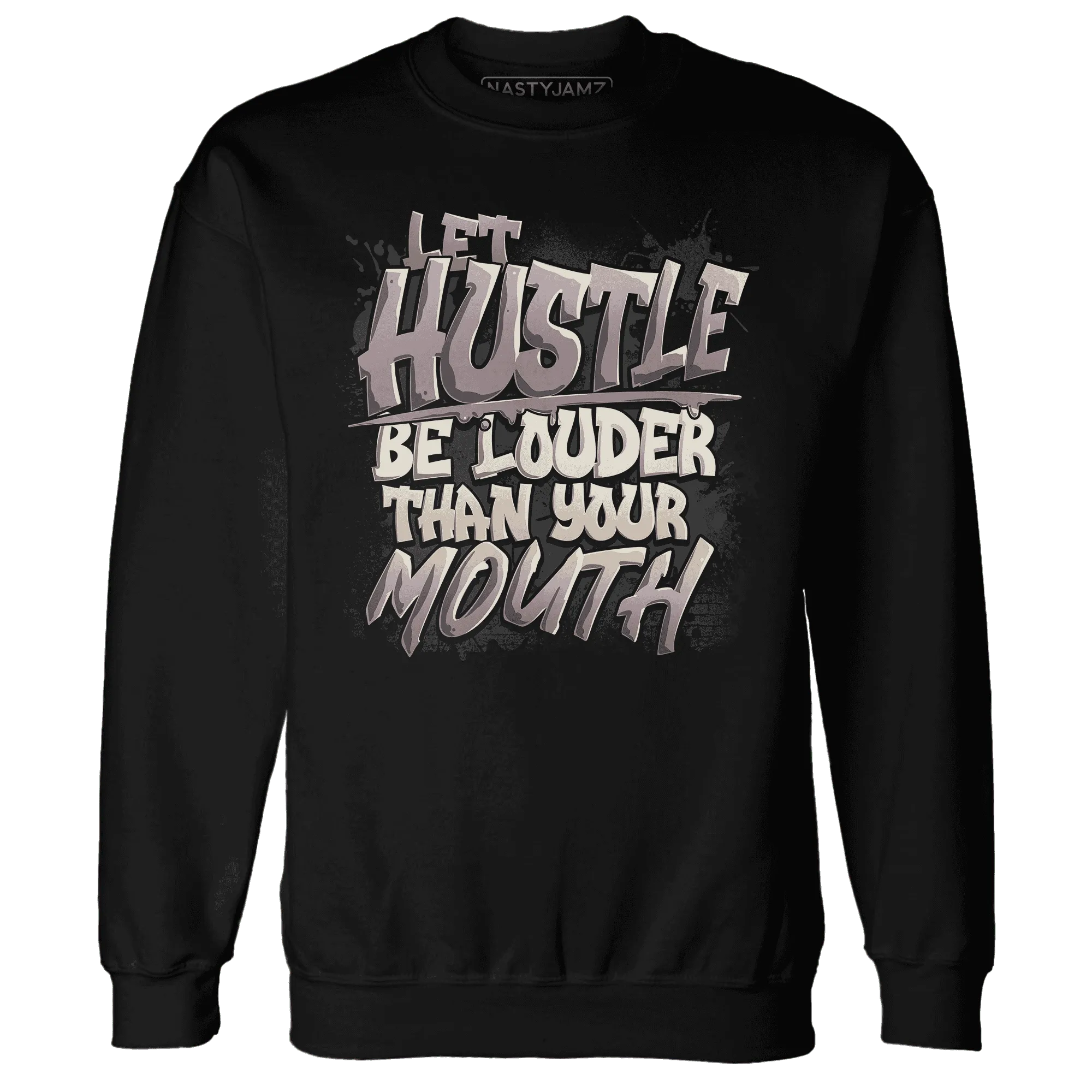 NastyJamz-Black-Violet-Ore-3s-Sweatshirt-Match-Hustle-Louder