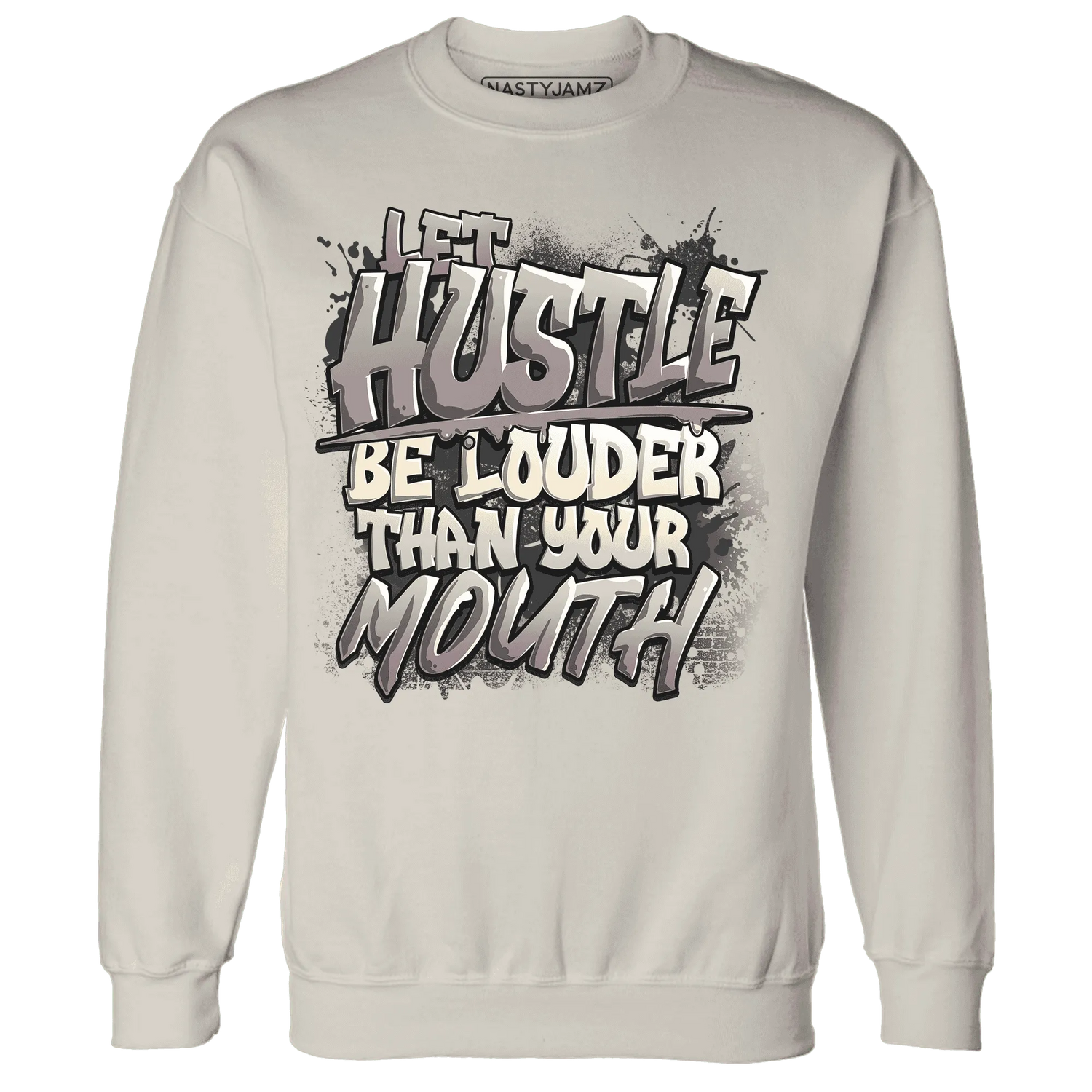 NastyJamz-Black-Violet-Ore-3s-Sweatshirt-Match-Hustle-Louder