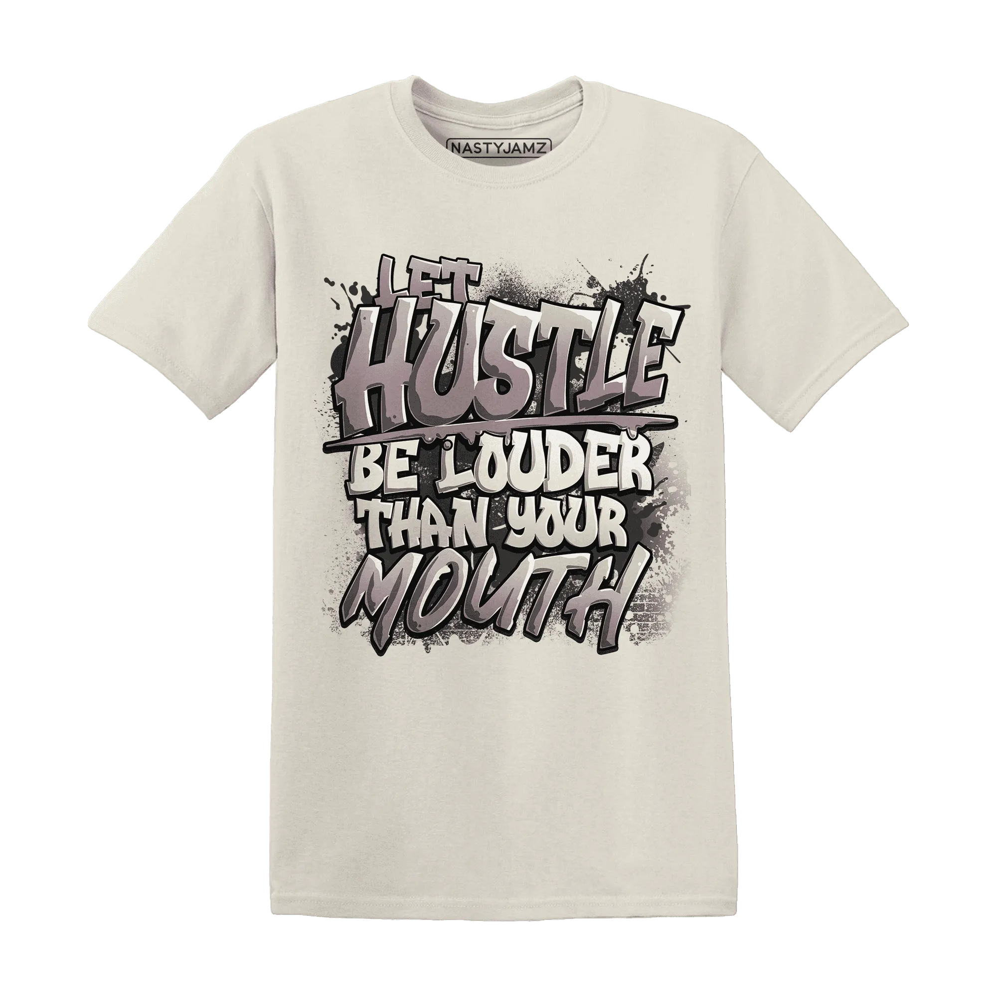 NastyJamz-Black-Violet-Ore-3s-T-Shirt-Match-Hustle-Louder