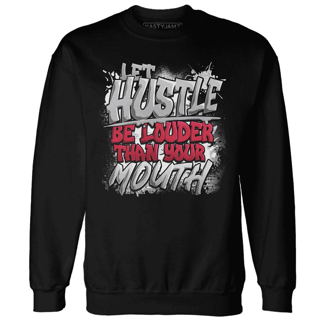 NastyJamz-Cement-Grey-3s-Sweatshirt-Match-Hustle-Louder