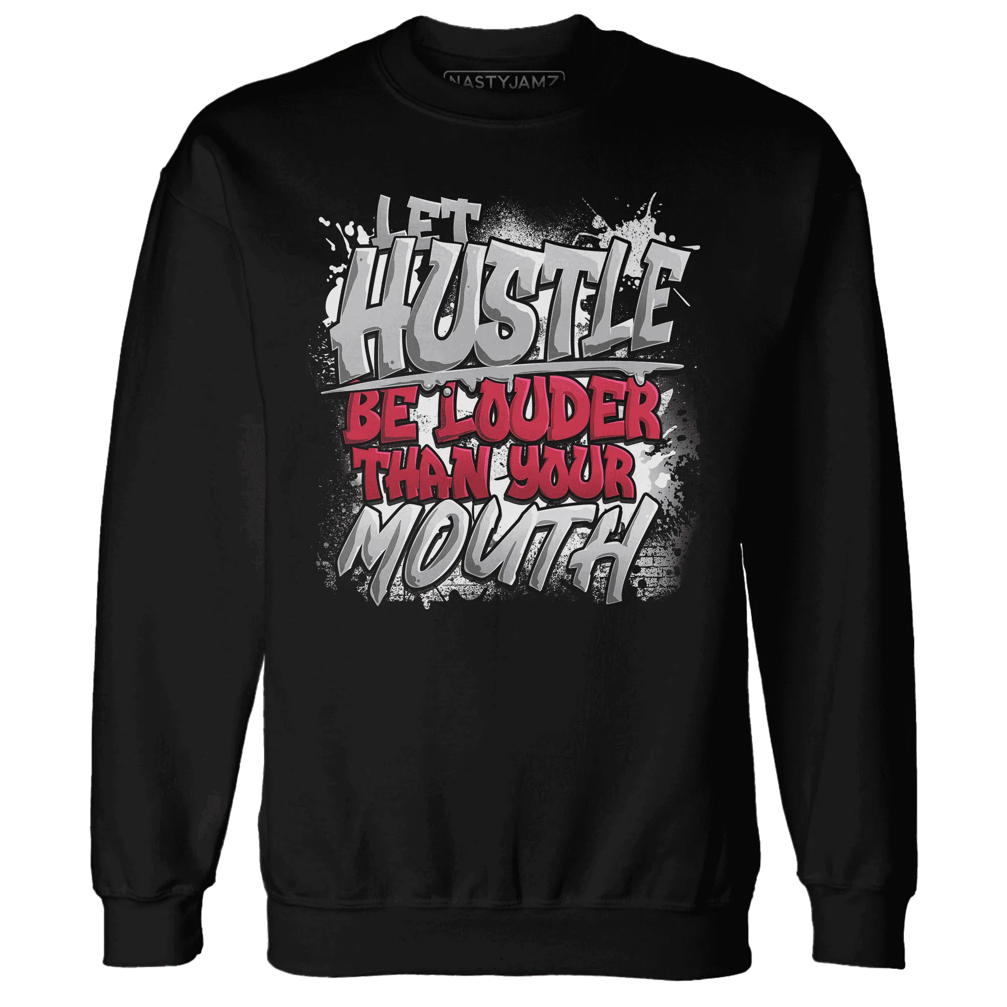 NastyJamz-Cement-Grey-3s-Sweatshirt-Match-Hustle-Louder