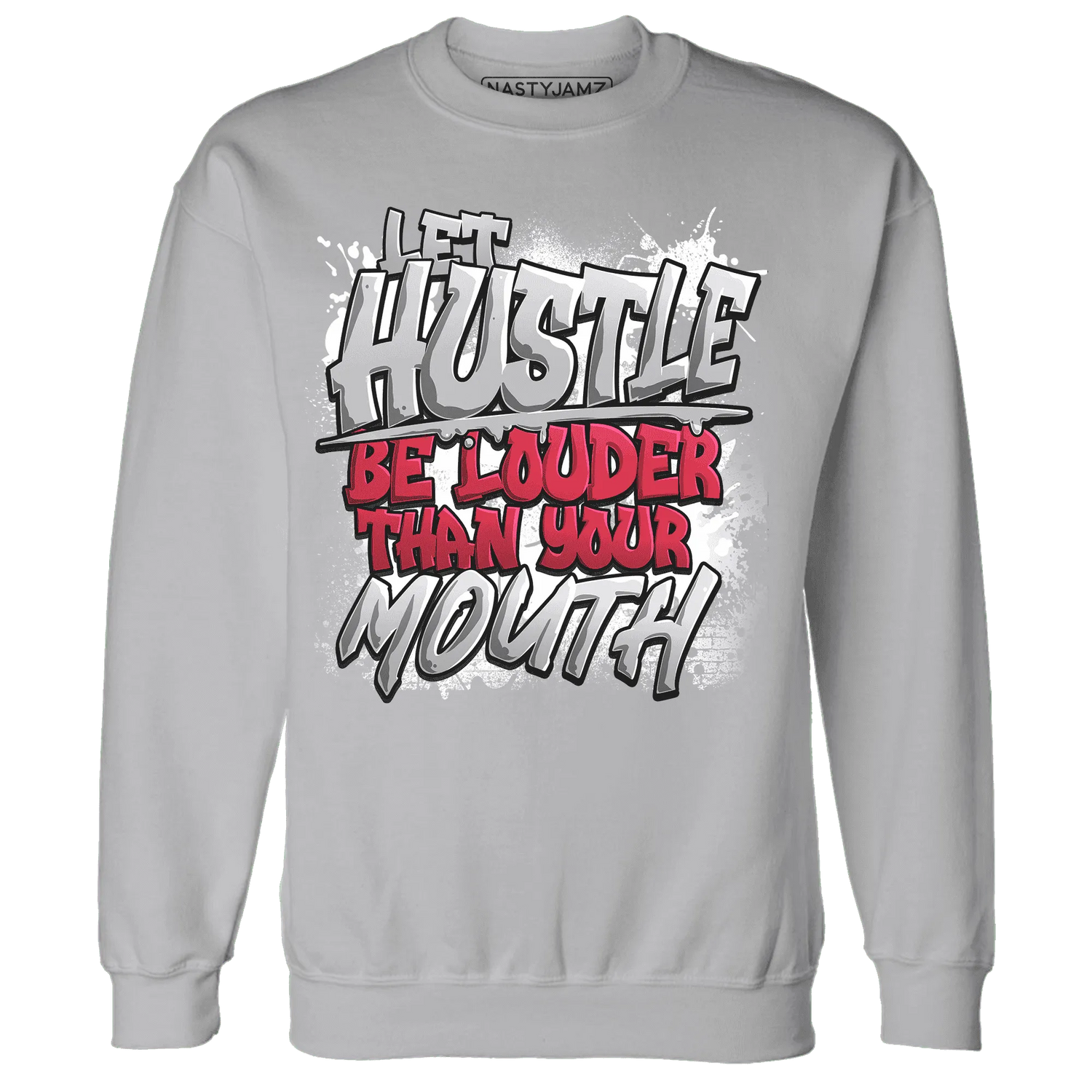 NastyJamz-Cement-Grey-3s-Sweatshirt-Match-Hustle-Louder