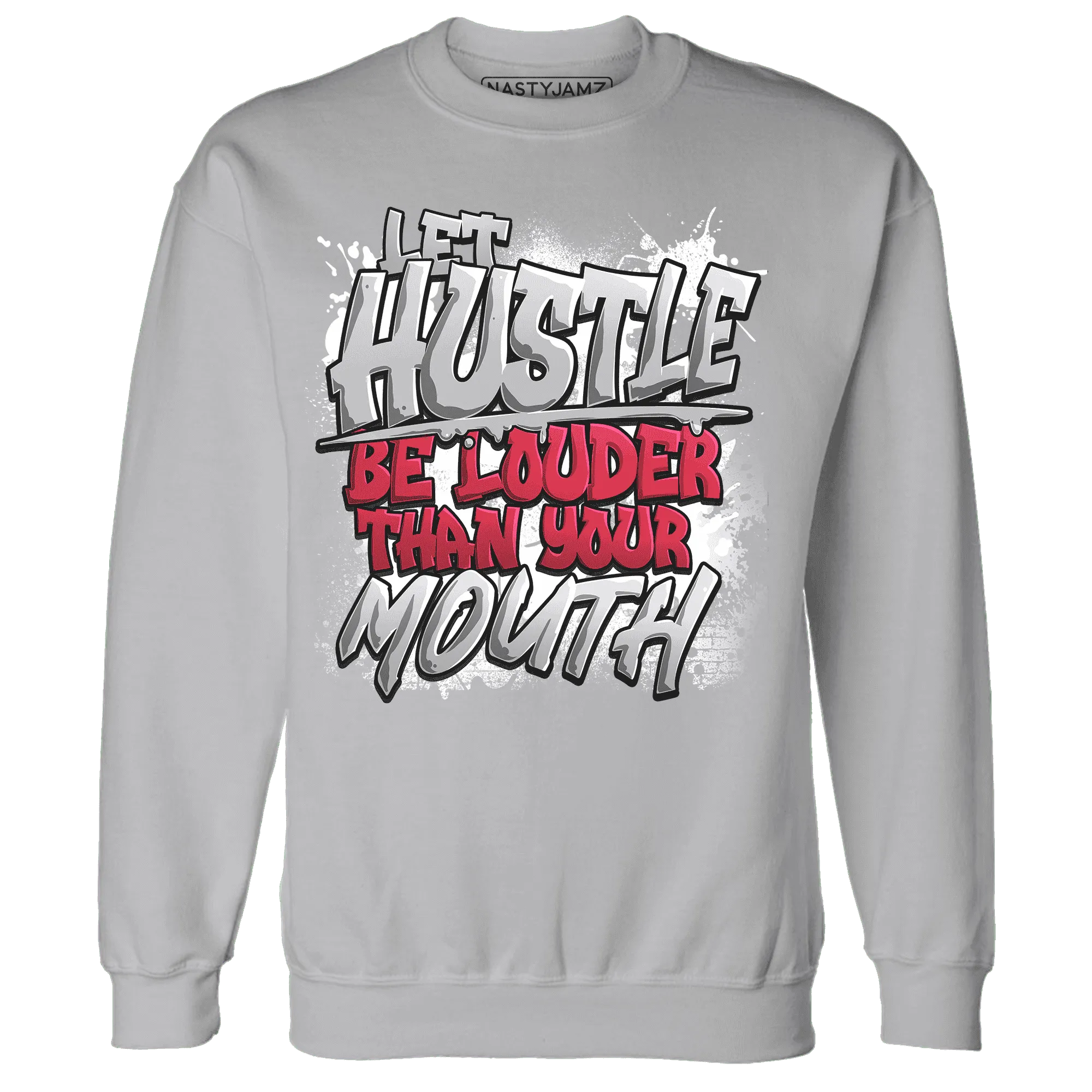 NastyJamz-Cement-Grey-3s-Sweatshirt-Match-Hustle-Louder