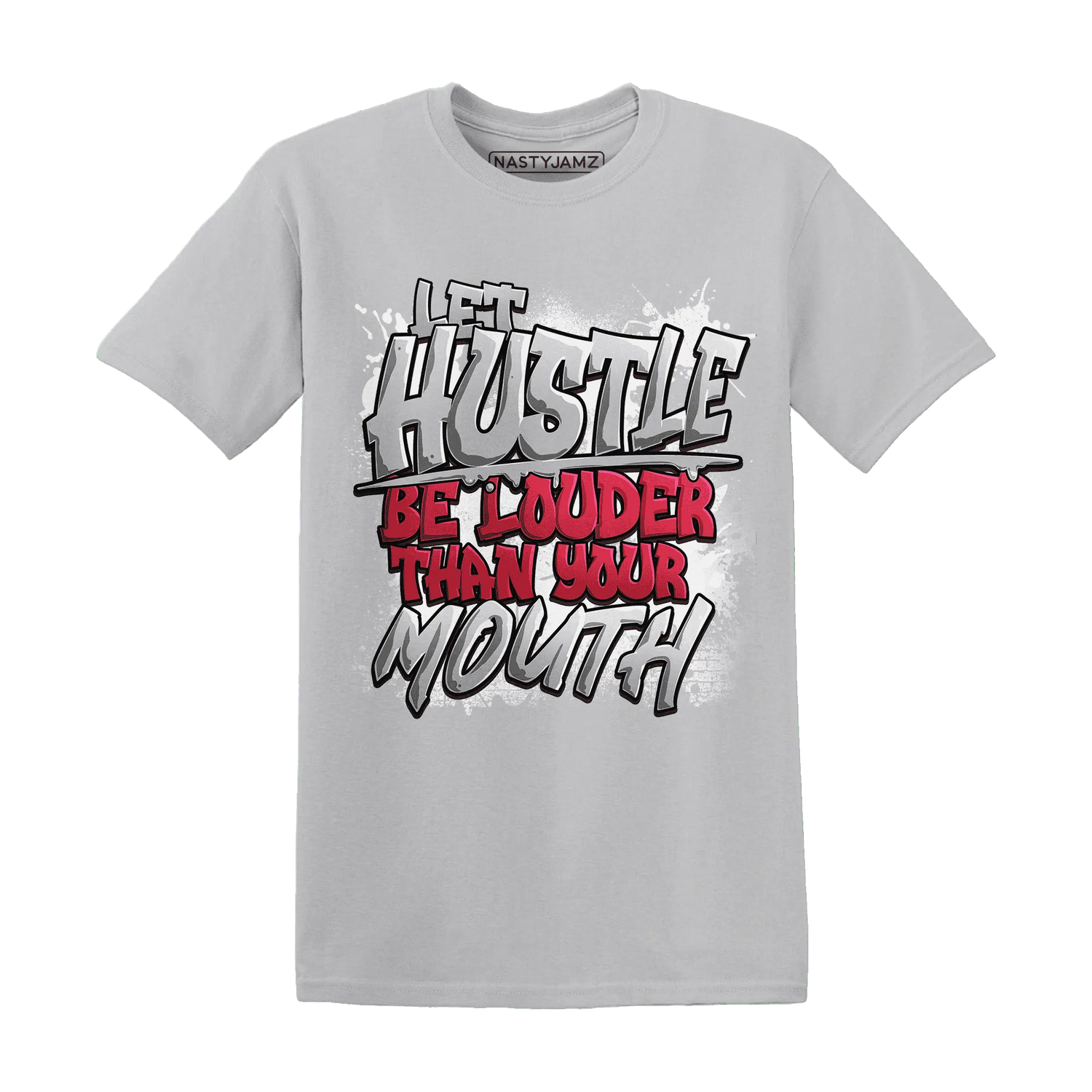 NastyJamz-Cement-Grey-3s-T-Shirt-Match-Hustle-Louder