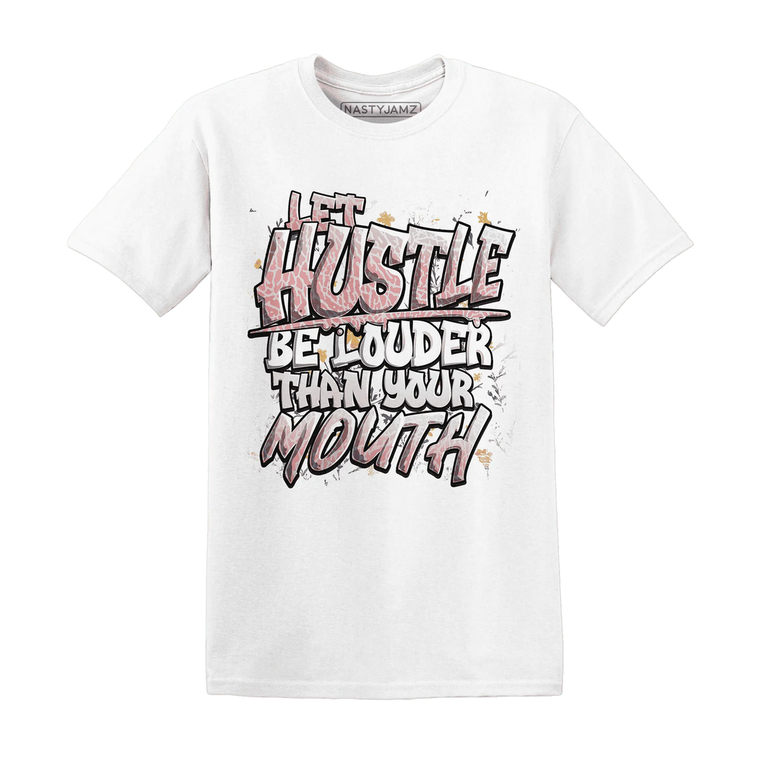 NastyJamz-Red-Stardust-3s-T-Shirt-Match-Hustle-Louder