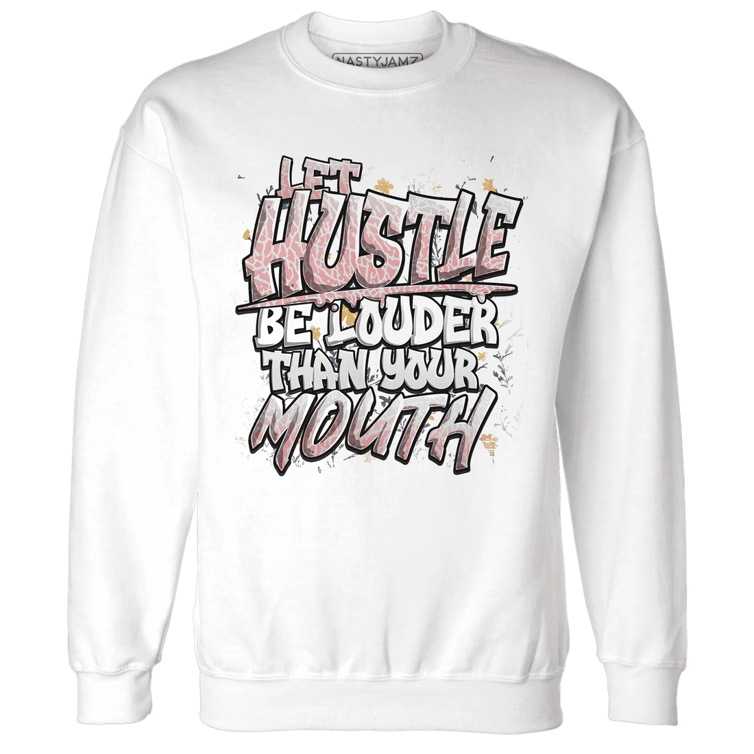 NastyJamz-Red-Stardust-3s-Sweatshirt-Match-Hustle-Louder