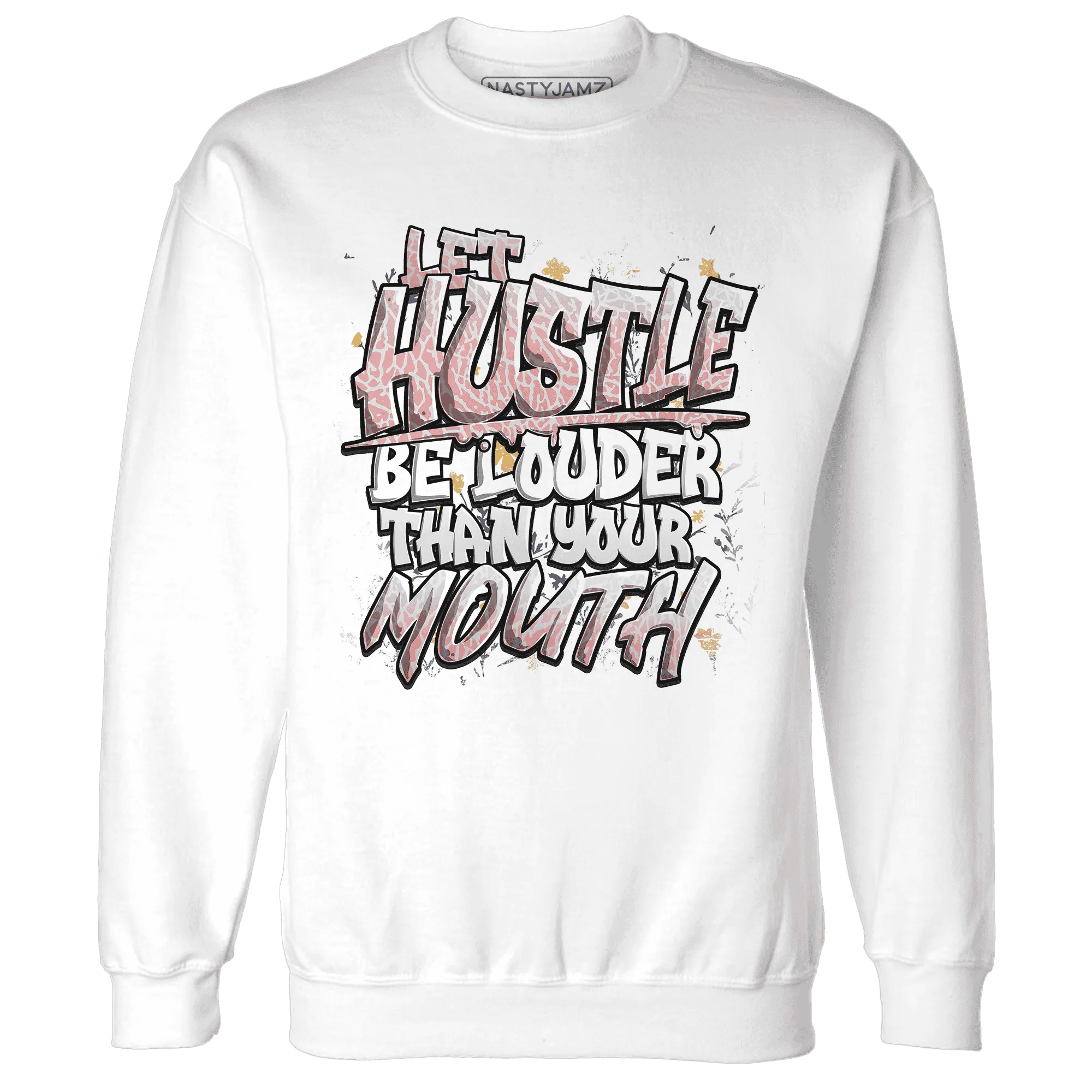 NastyJamz-Red-Stardust-3s-Sweatshirt-Match-Hustle-Louder