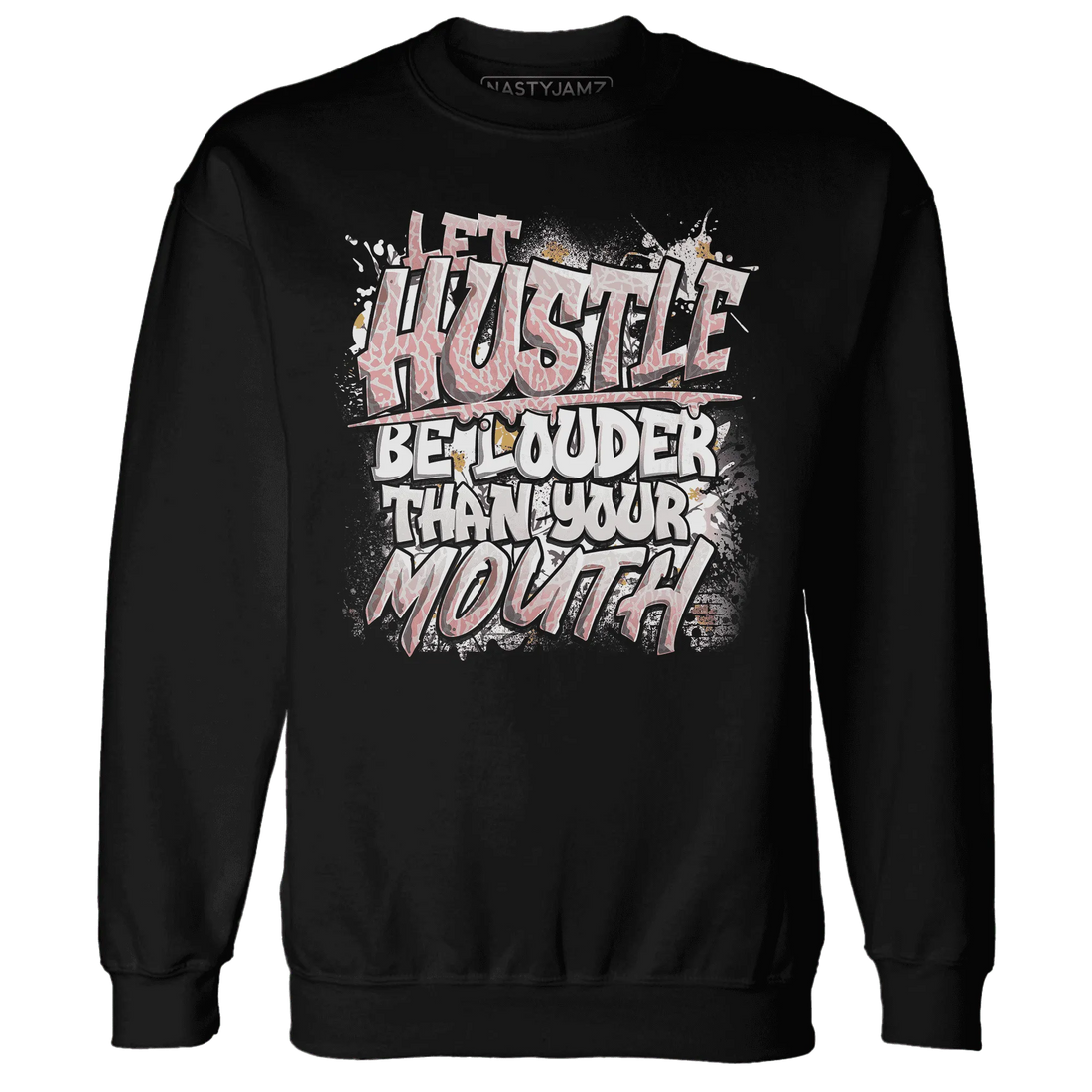 NastyJamz-Red-Stardust-3s-Sweatshirt-Match-Hustle-Louder