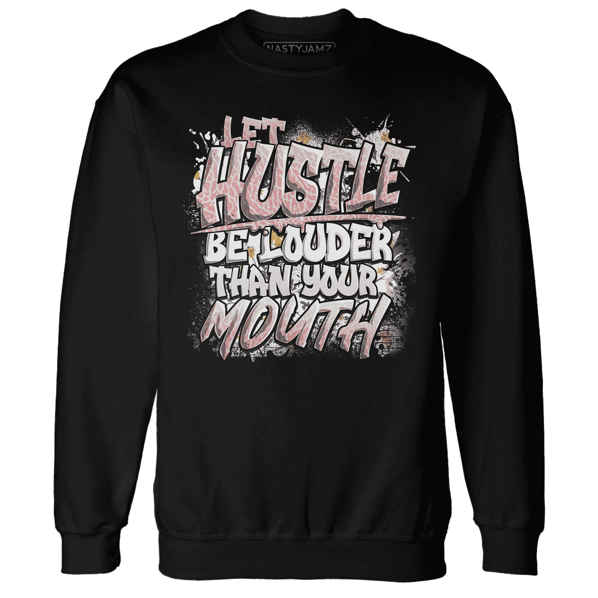 NastyJamz-Red-Stardust-3s-Sweatshirt-Match-Hustle-Louder