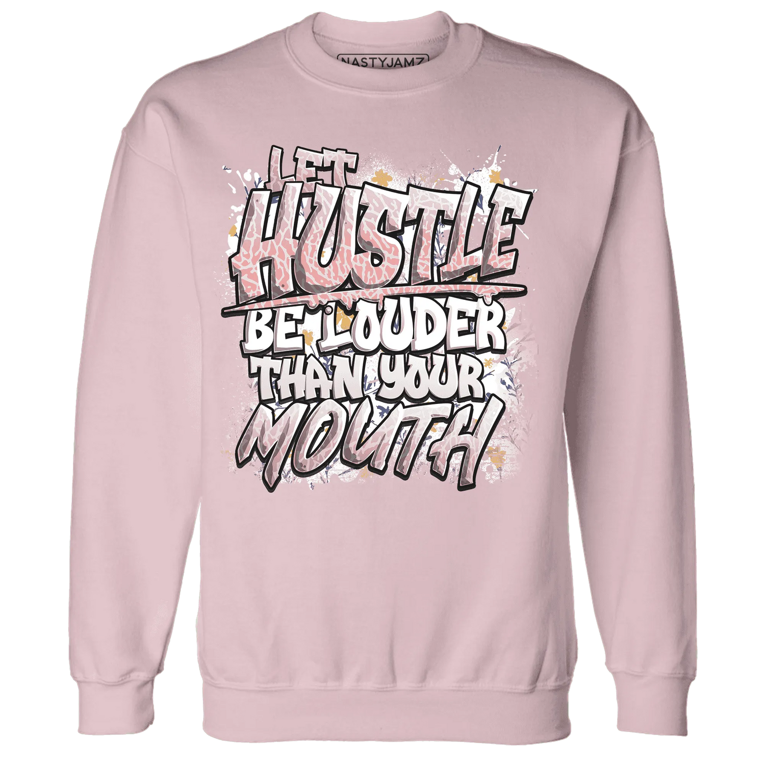 NastyJamz-Red-Stardust-3s-Sweatshirt-Match-Hustle-Louder