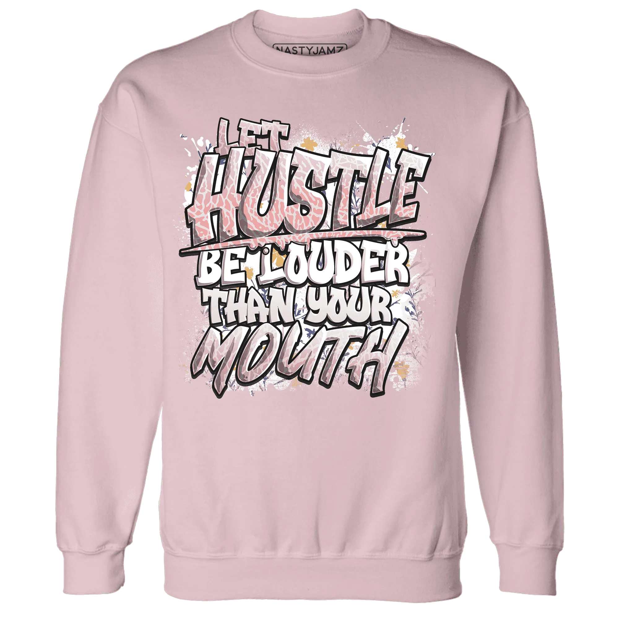 NastyJamz-Red-Stardust-3s-Sweatshirt-Match-Hustle-Louder