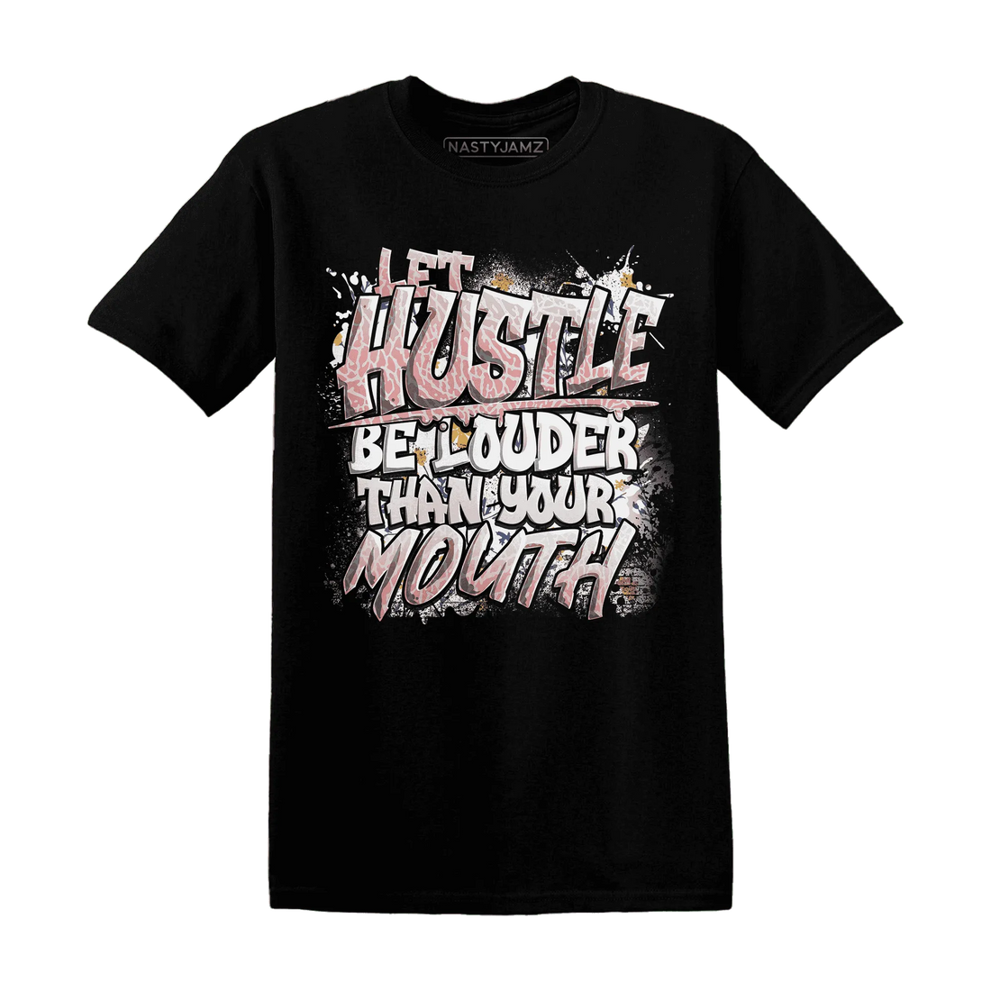 NastyJamz-Red-Stardust-3s-T-Shirt-Match-Hustle-Louder