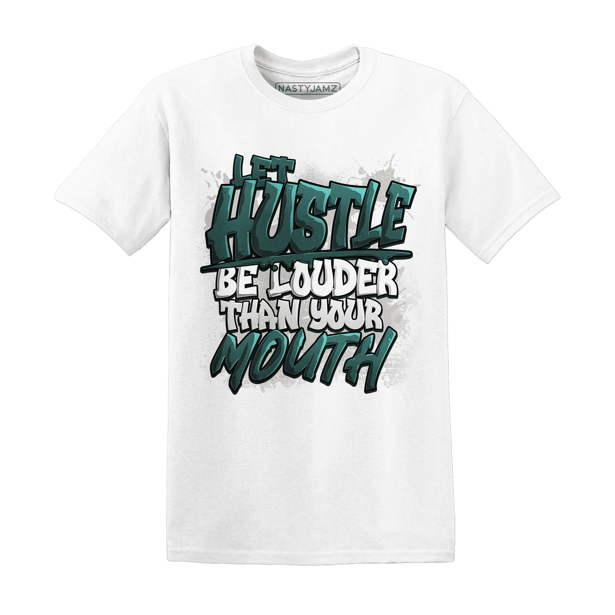 NastyJamz-Oxidized-Green-4s-T-Shirt-Match-Hustle-Louder