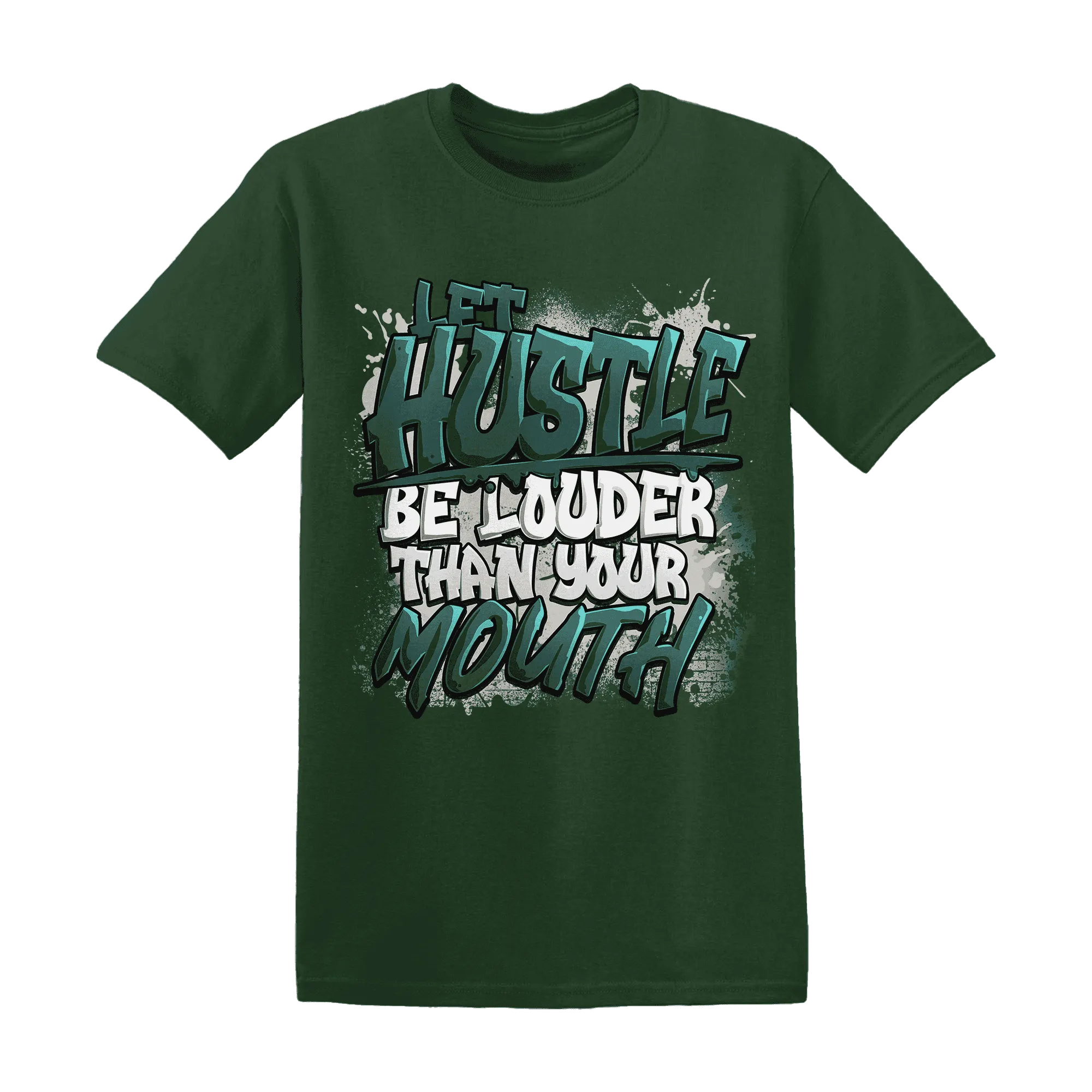 NastyJamz-Oxidized-Green-4s-T-Shirt-Match-Hustle-Louder