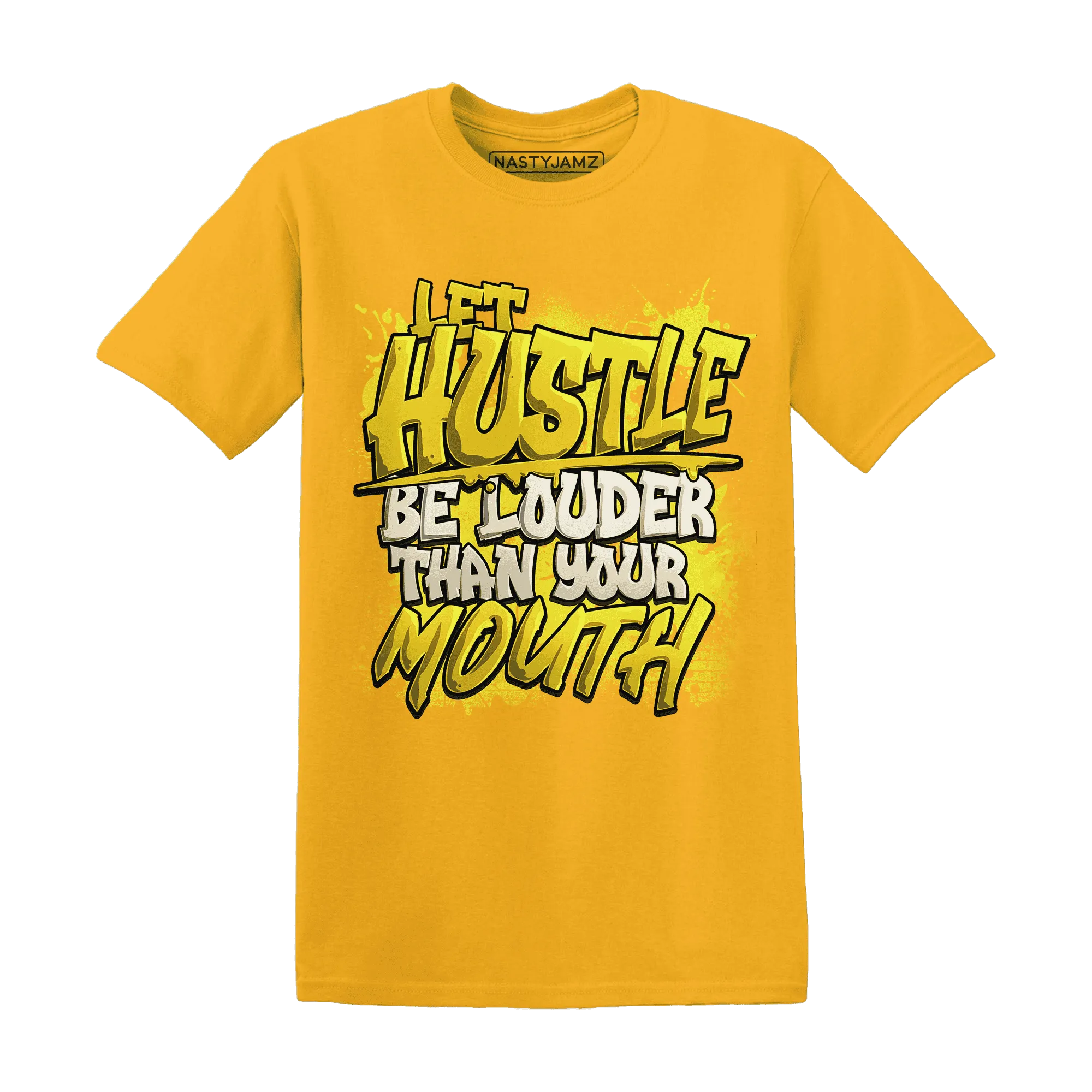 NastyJamz-Vivid-Sulfur-4s-T-Shirt-Match-Hustle-Louder