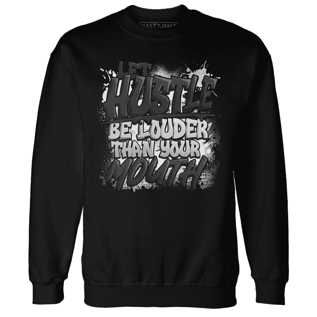 NastyJamz-White-Thunder-4s-Sweatshirt-Match-Hustle-Louder
