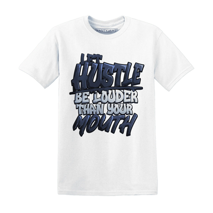 NastyJamz-White-Navy-6s-T-Shirt-Match-Hustle-Louder