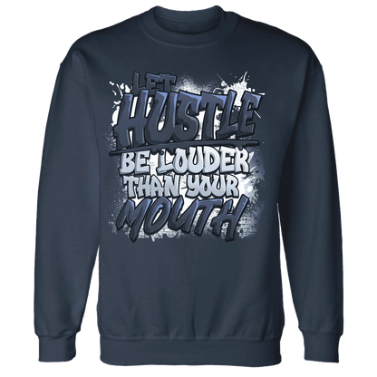NastyJamz-White-Navy-6s-Sweatshirt-Match-Hustle-Louder