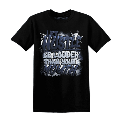NastyJamz-White-Navy-6s-T-Shirt-Match-Hustle-Louder