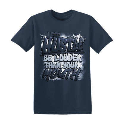 NastyJamz-White-Navy-6s-T-Shirt-Match-Hustle-Louder