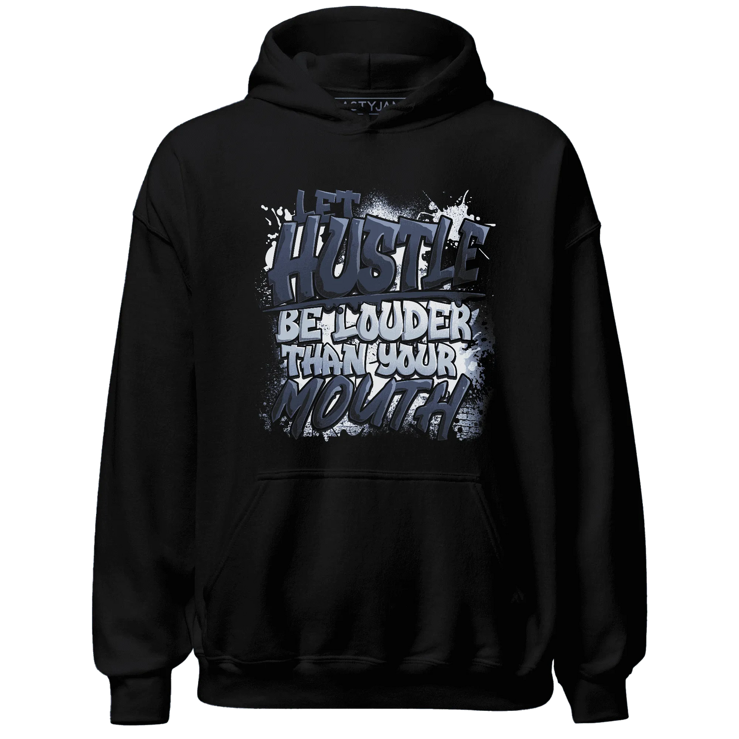 NastyJamz-White-Navy-6s-Hoodie-Match-Hustle-Louder