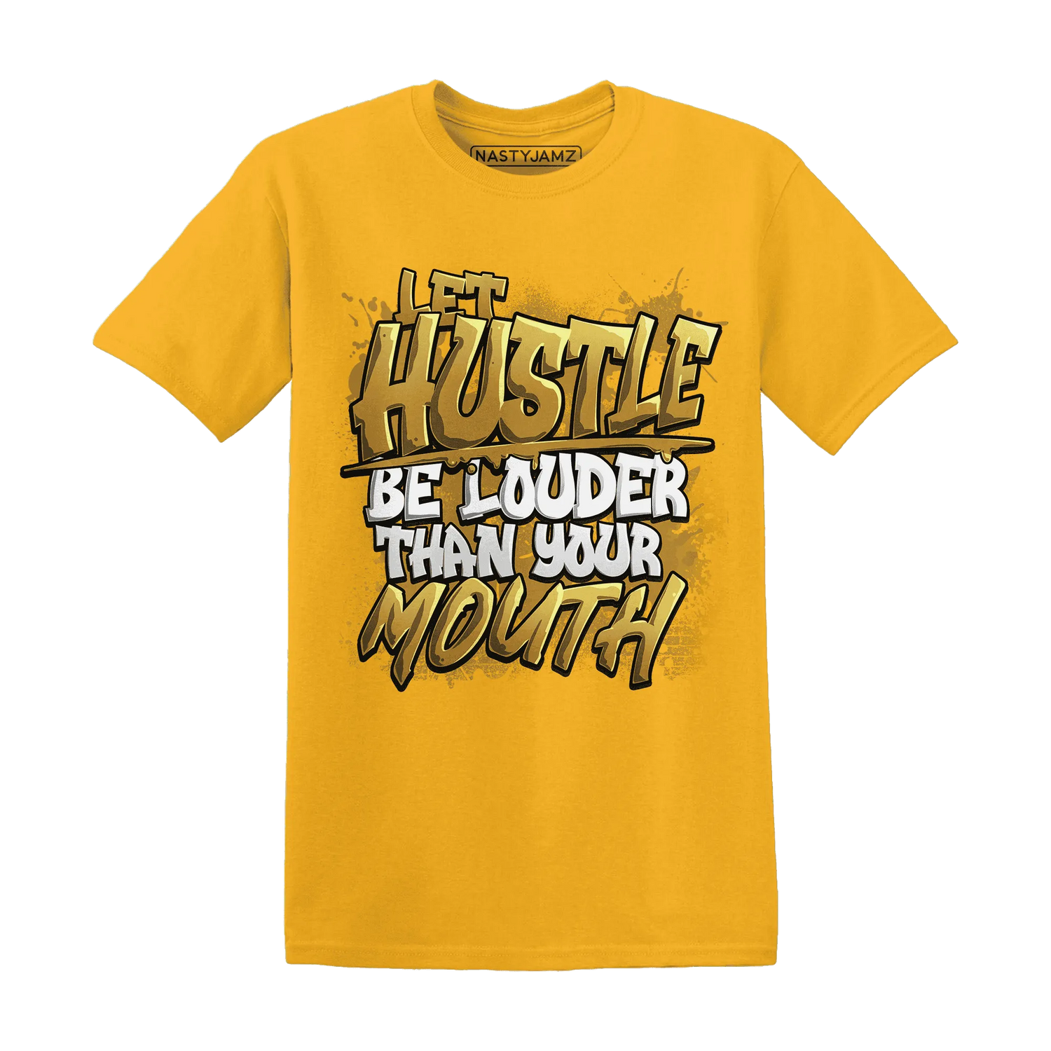 NastyJamz-Wheat-13s-T-Shirt-Match-Hustle-Louder