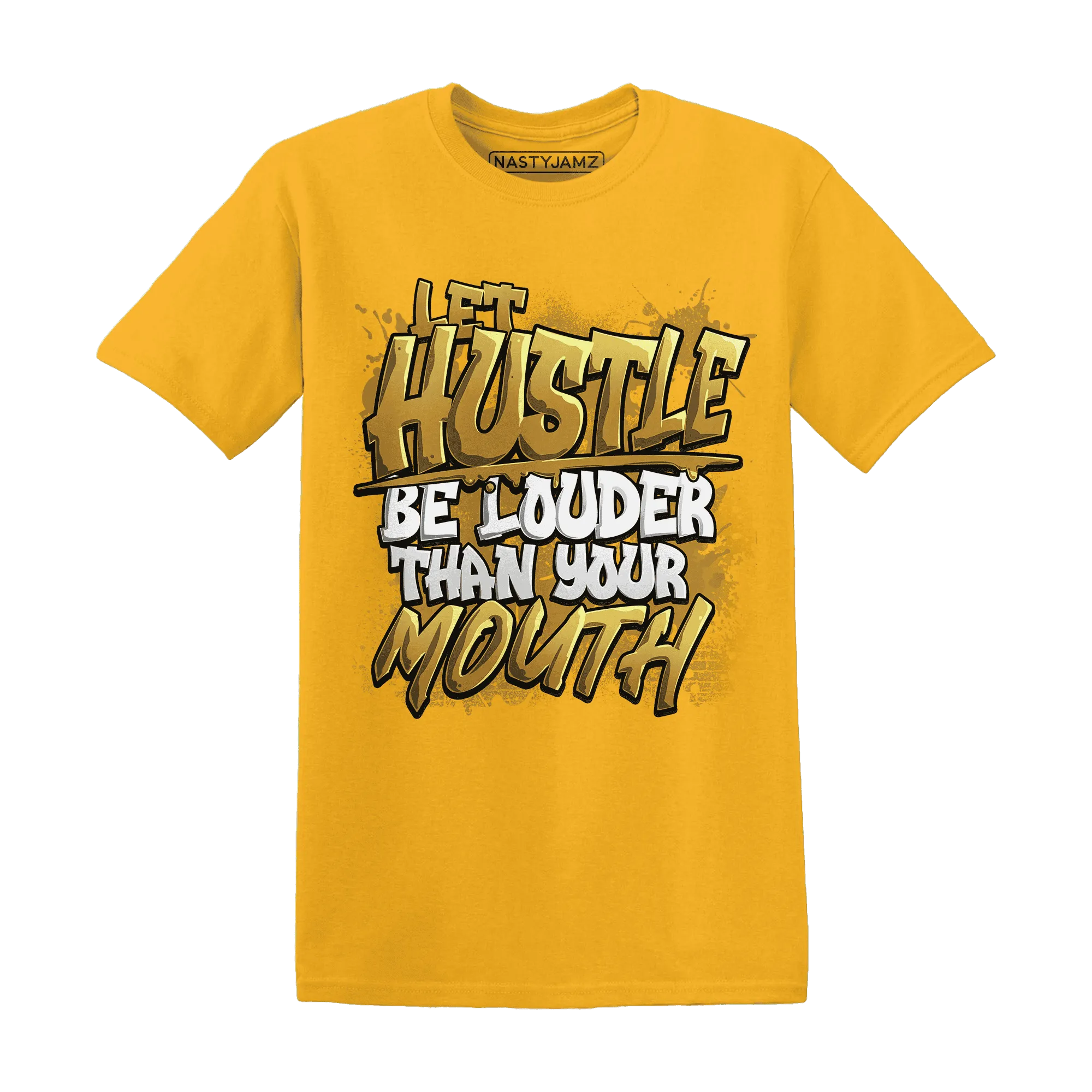 NastyJamz-Wheat-13s-T-Shirt-Match-Hustle-Louder