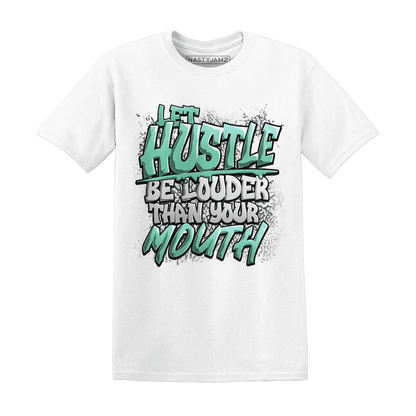 NastyJamz-Green-Glow-3s-T-Shirt-Match-Hustle-Louder
