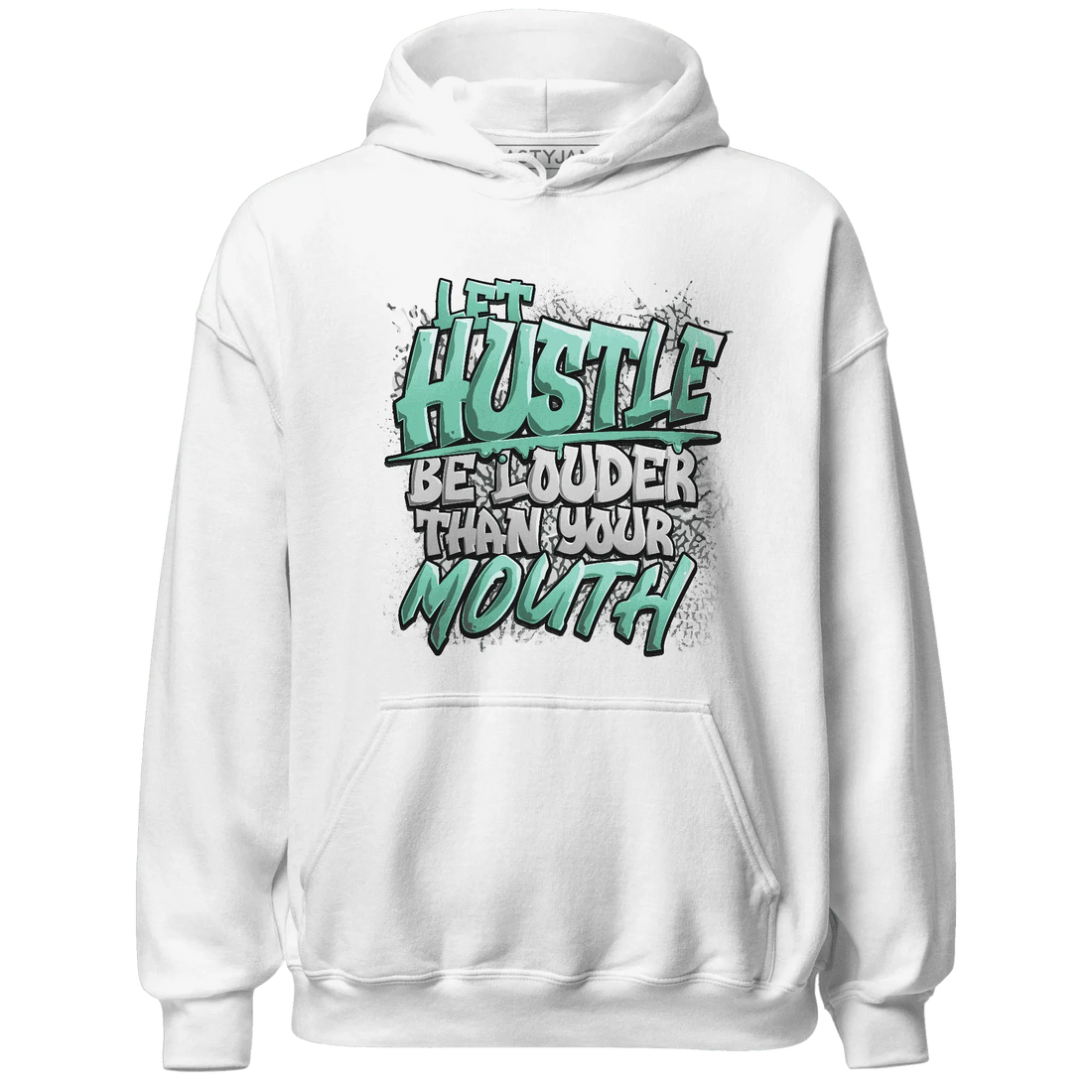NastyJamz-Green-Glow-3s-Hoodie-Match-Hustle-Louder
