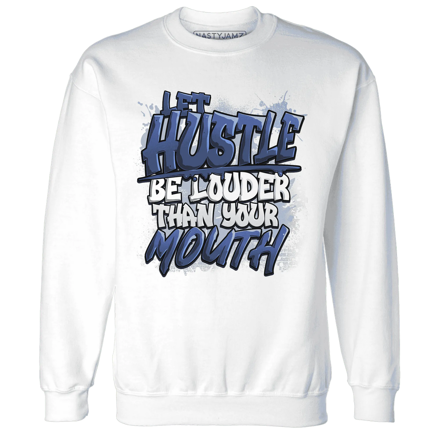 NastyJamz-Midnight-Navy-5s-Sweatshirt-Match-Hustle-Louder