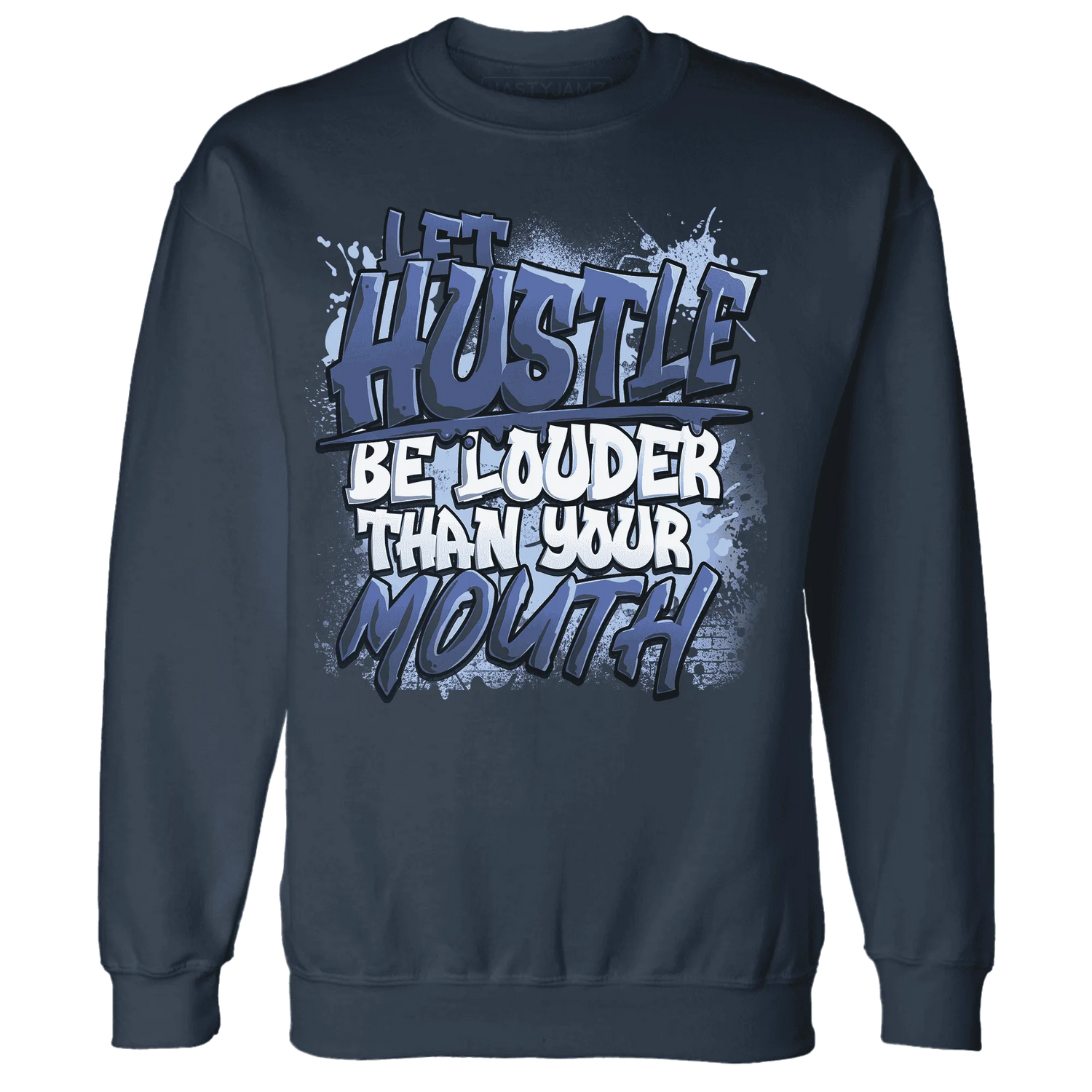 NastyJamz-Midnight-Navy-5s-Sweatshirt-Match-Hustle-Louder