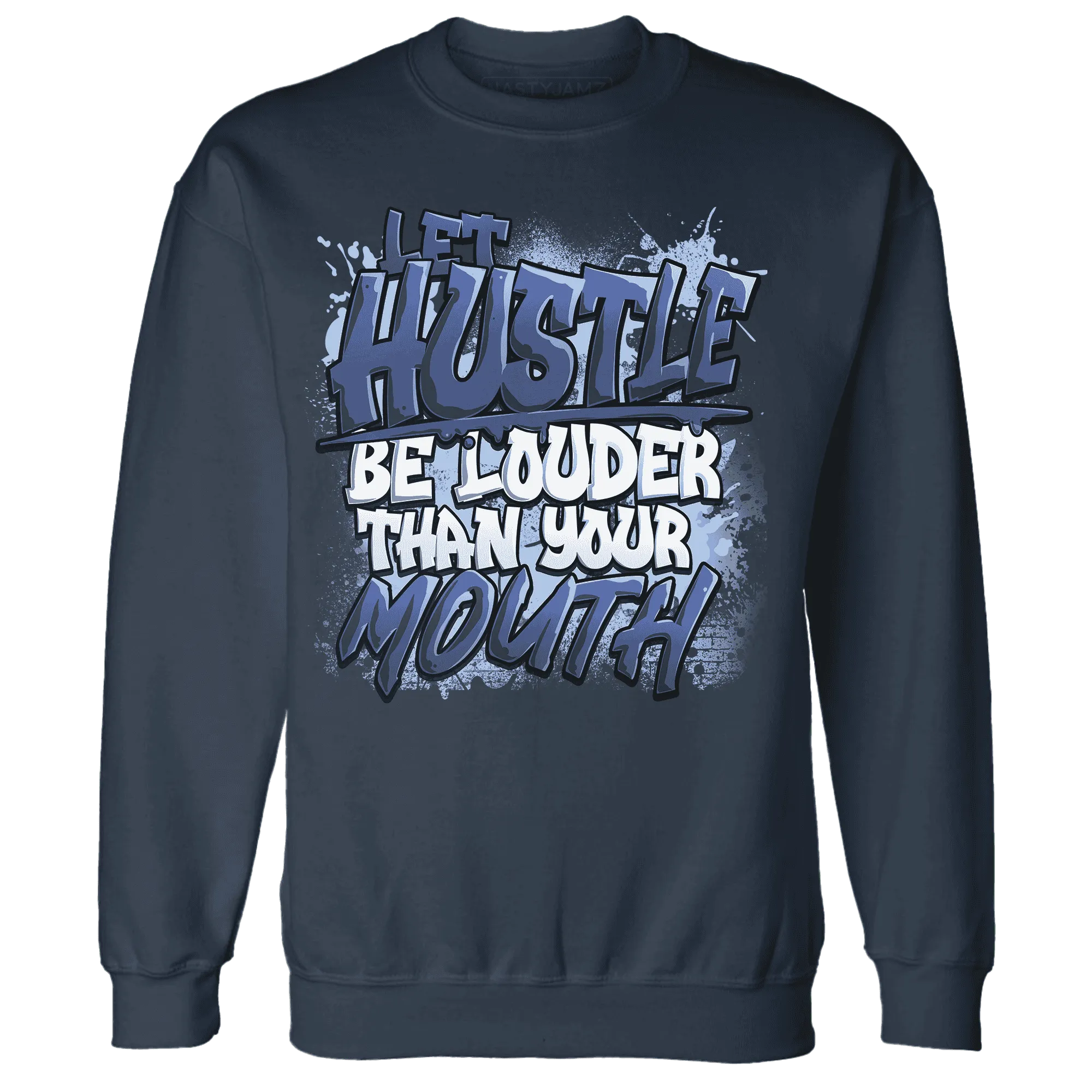 NastyJamz-Midnight-Navy-5s-Sweatshirt-Match-Hustle-Louder