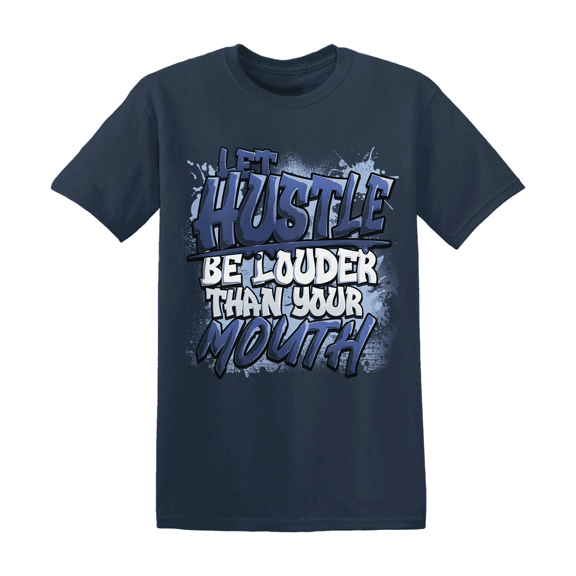 NastyJamz-Midnight-Navy-5s-T-Shirt-Match-Hustle-Louder