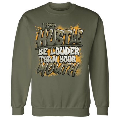 NastyJamz-Olive-5s-Sweatshirt-Match-Hustle-Louder