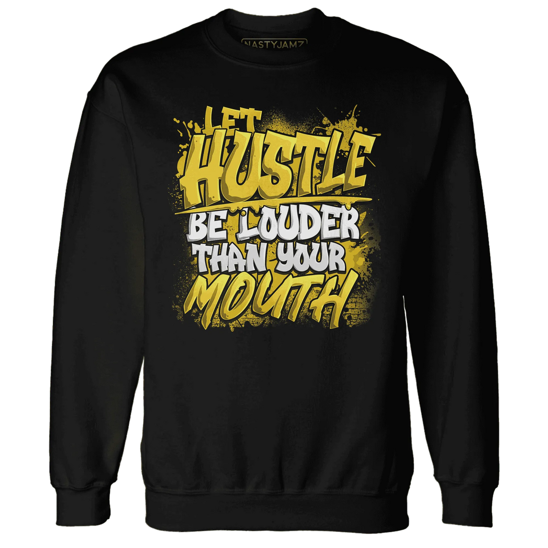 NastyJamz-Yellow-Ochre-6s-Sweatshirt-Match-Hustle-Louder