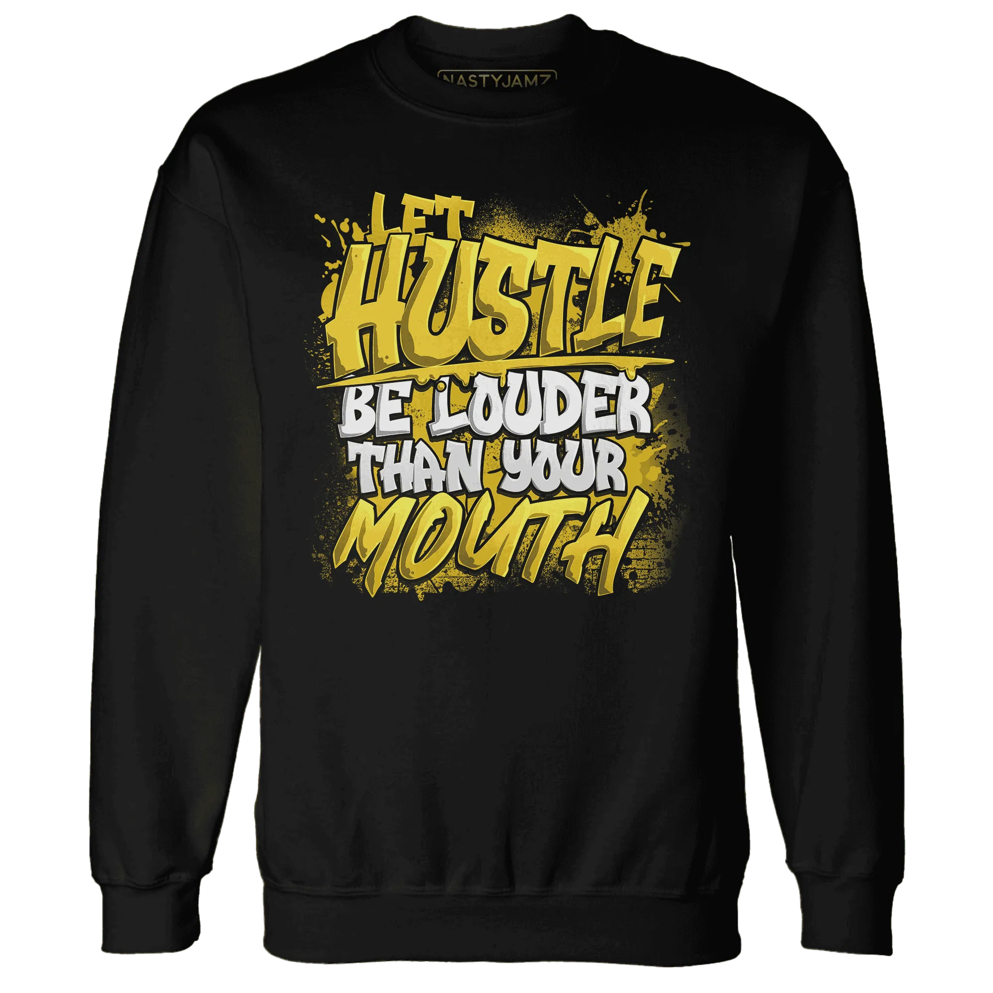 NastyJamz-Yellow-Ochre-6s-Sweatshirt-Match-Hustle-Louder