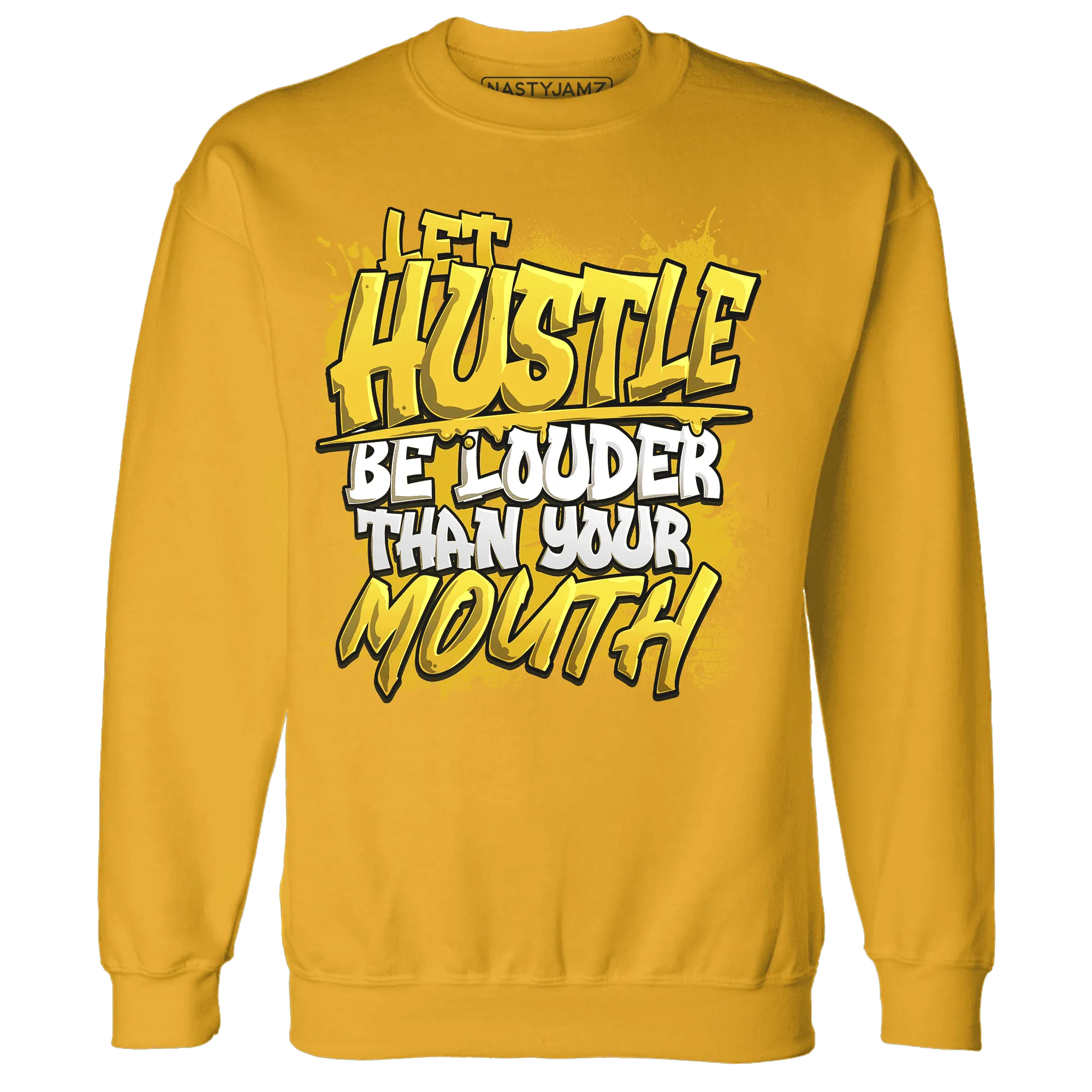 NastyJamz-Yellow-Ochre-6s-Sweatshirt-Match-Hustle-Louder