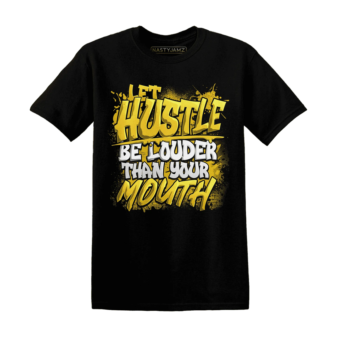 NastyJamz-Yellow-Ochre-6s-T-Shirt-Match-Hustle-Louder