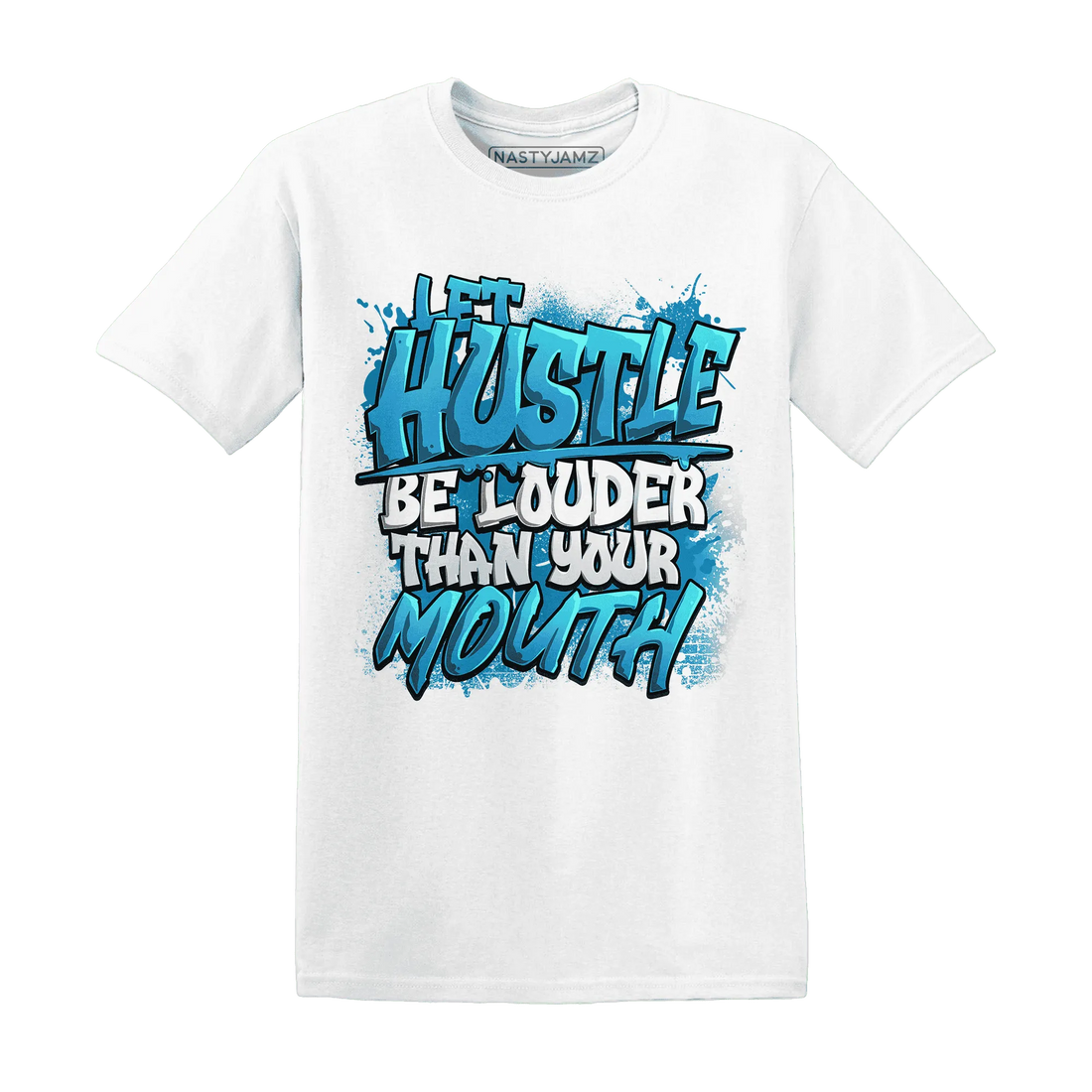 NastyJamz-Powder-Blue-9s-T-Shirt-Match-Hustle-Louder