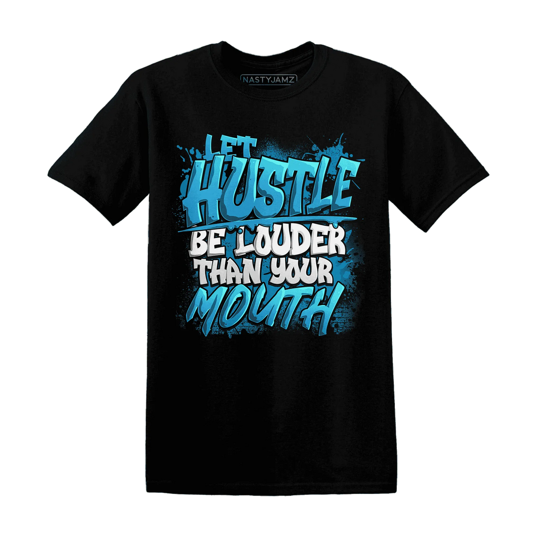 NastyJamz-Powder-Blue-9s-T-Shirt-Match-Hustle-Louder