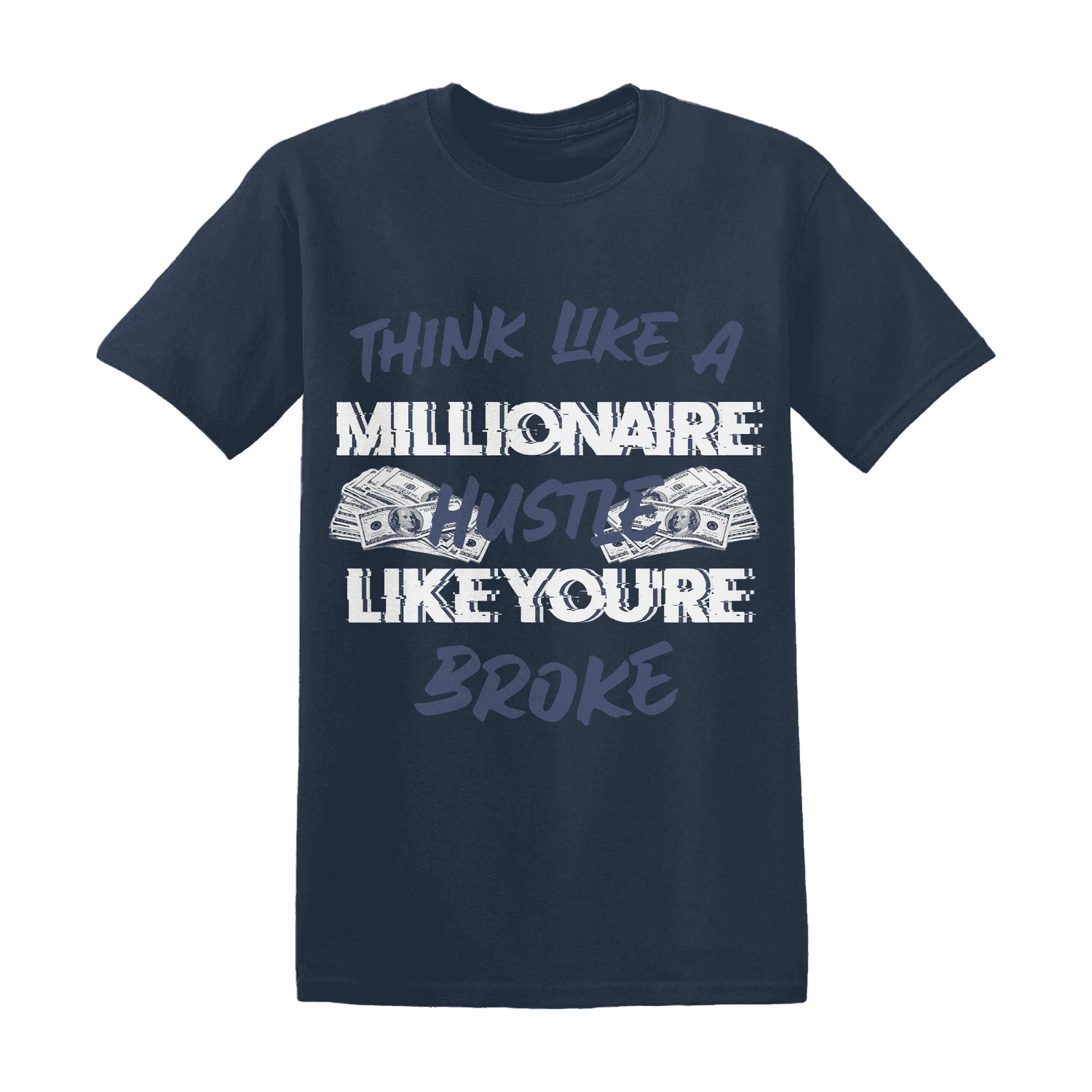 Low-Diffused-Blue-11s-T-Shirt-Match-Hustle-Millionaire