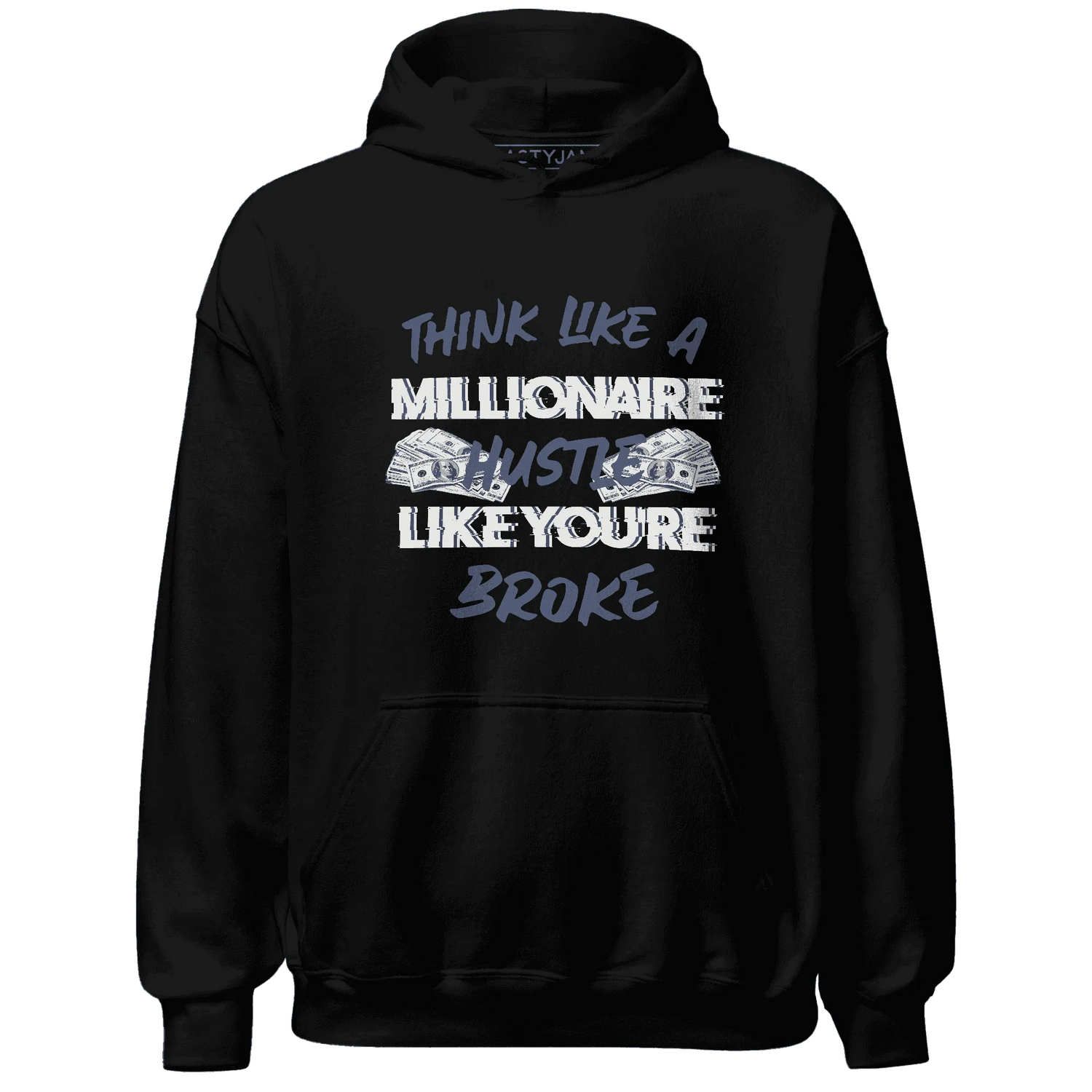 Low-Diffused-Blue-11s-Hoodie-Match-Hustle-Millionaire