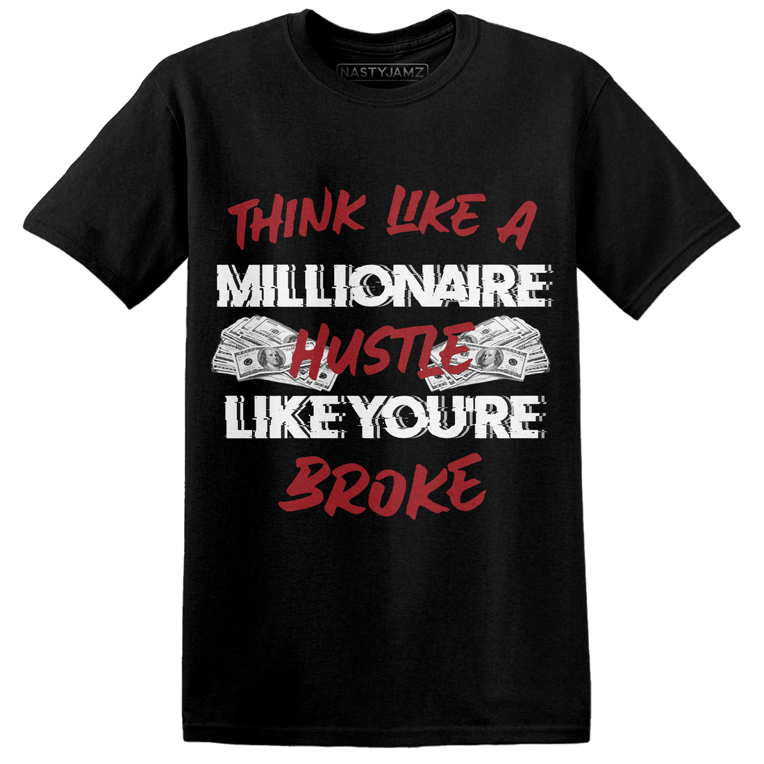 Retro Red Taxi 12s T Shirt Match Hustle Millionaire - NastyJamz