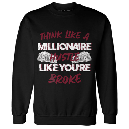 High White Team Red 1s Sweatshirt Match Hustle Millionaire - NastyJamz